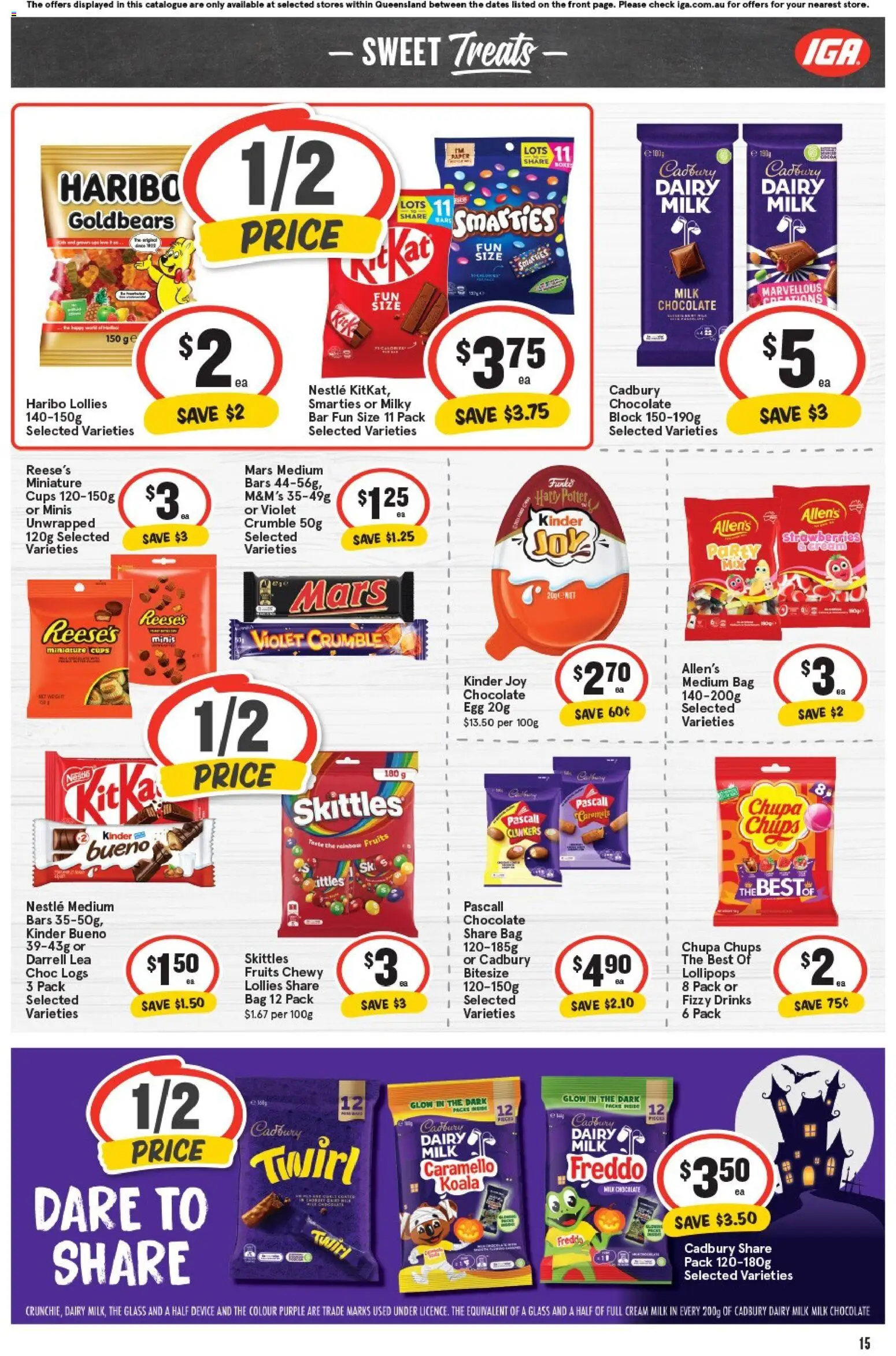 IGA catalogue - valid from 29.10.2025 | Page: 14 | Products: Chocolate, Lollies, Cream, Fruits