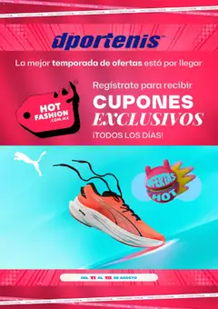 Vista previa de Dportenis - Hot Sale aviso, nuevo folleto de la tienda, válido en México a partir del 07.08.2025