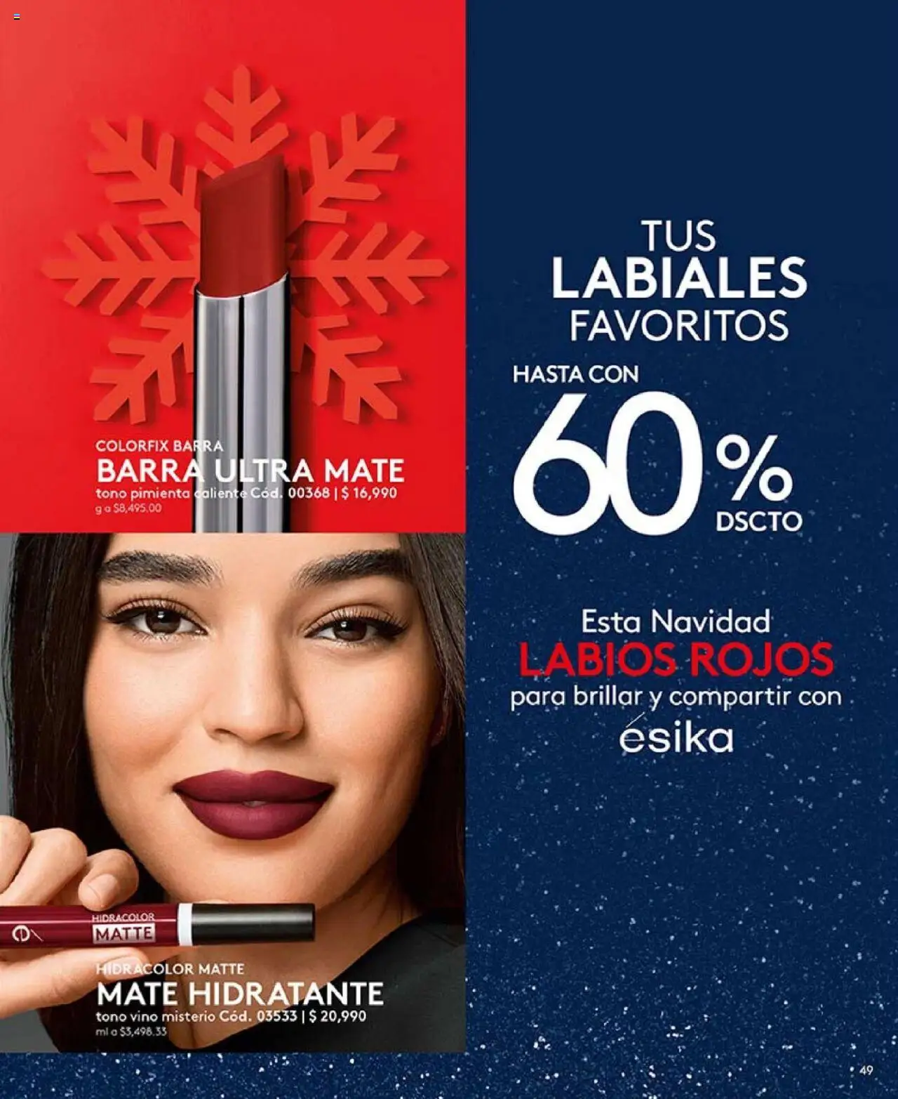 Ésika revista - valida desde el 14.10.2025 | Página: 49 | Productos: Pimienta, Vino
