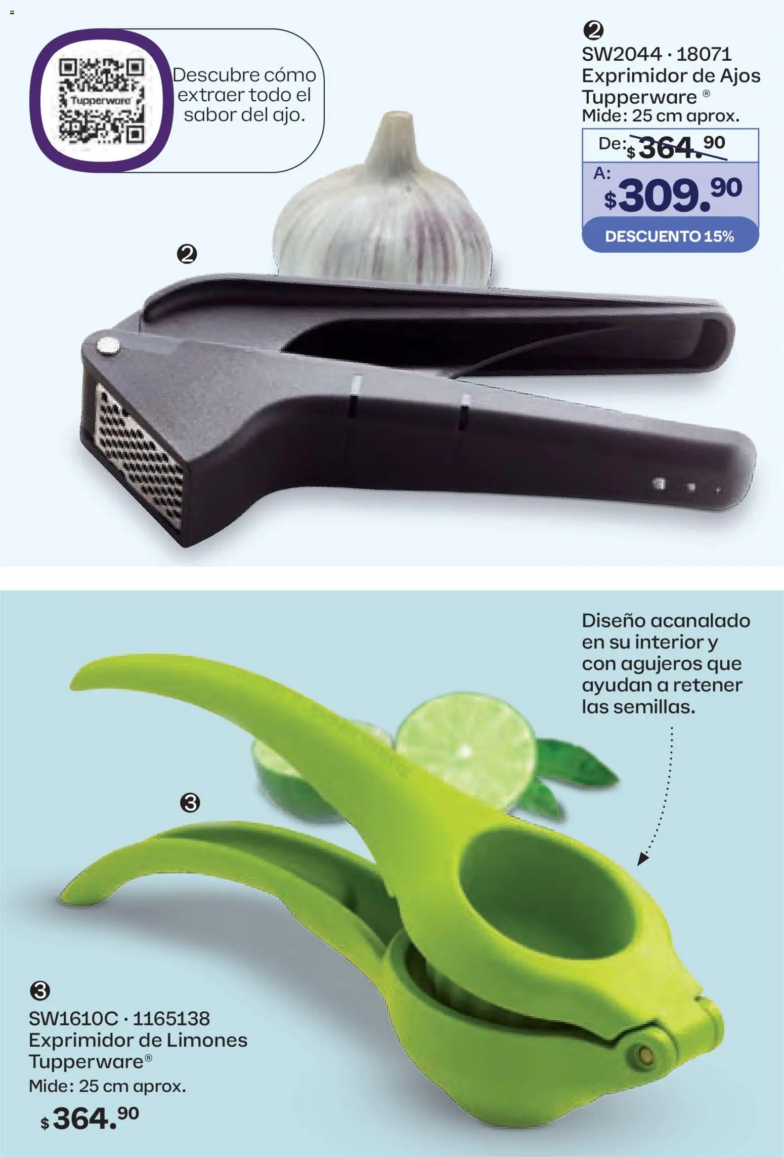Nuevas ofertas de Tupperware válidas en toda la República Mexicana desde el 23.03.2026. ¡Encuentra las mejores ofertas en Tupperware catálogo! | Página: 105 | Productos: Exprimidor