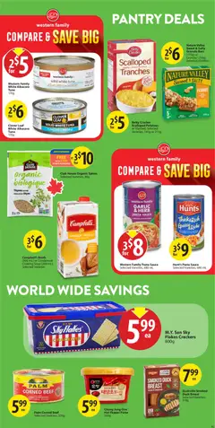 Preview of Save on foods weekly flyer / circulaire from shop Save on foods valid from 23.04.2026 | Page: 14 | Products: Beef, Pasta, Potatoes, Chicken