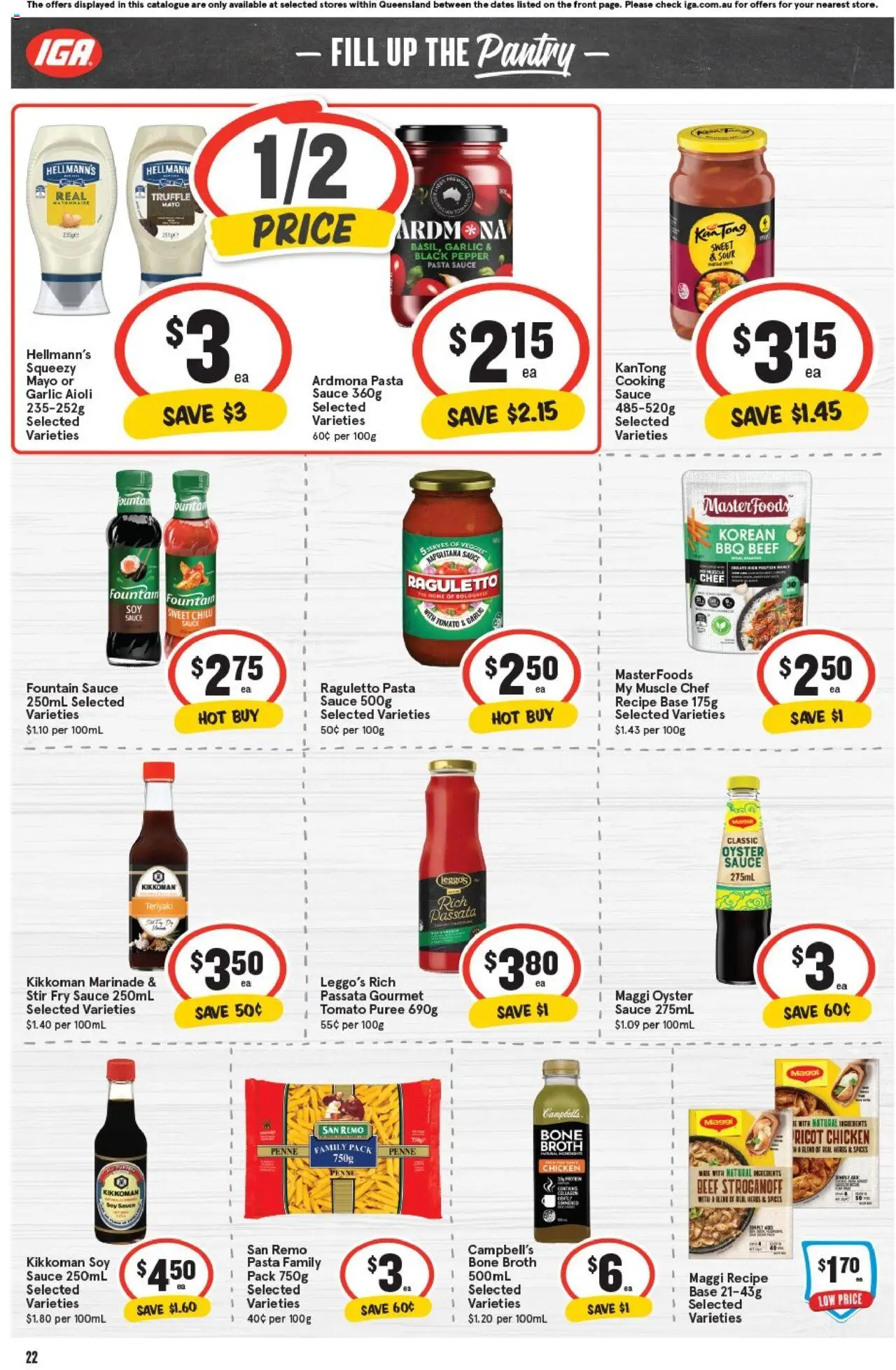 IGA catalogue - valid from 01.10.2025 | Page: 25 | Products: Flour, Rice, Salmon, Sugar
