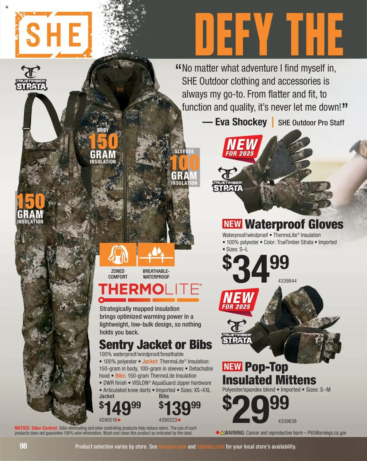 Cabela's Hunting Master 25 - valid from 11.08.2025 | Page: 98 | Products: Jacket, Gloves