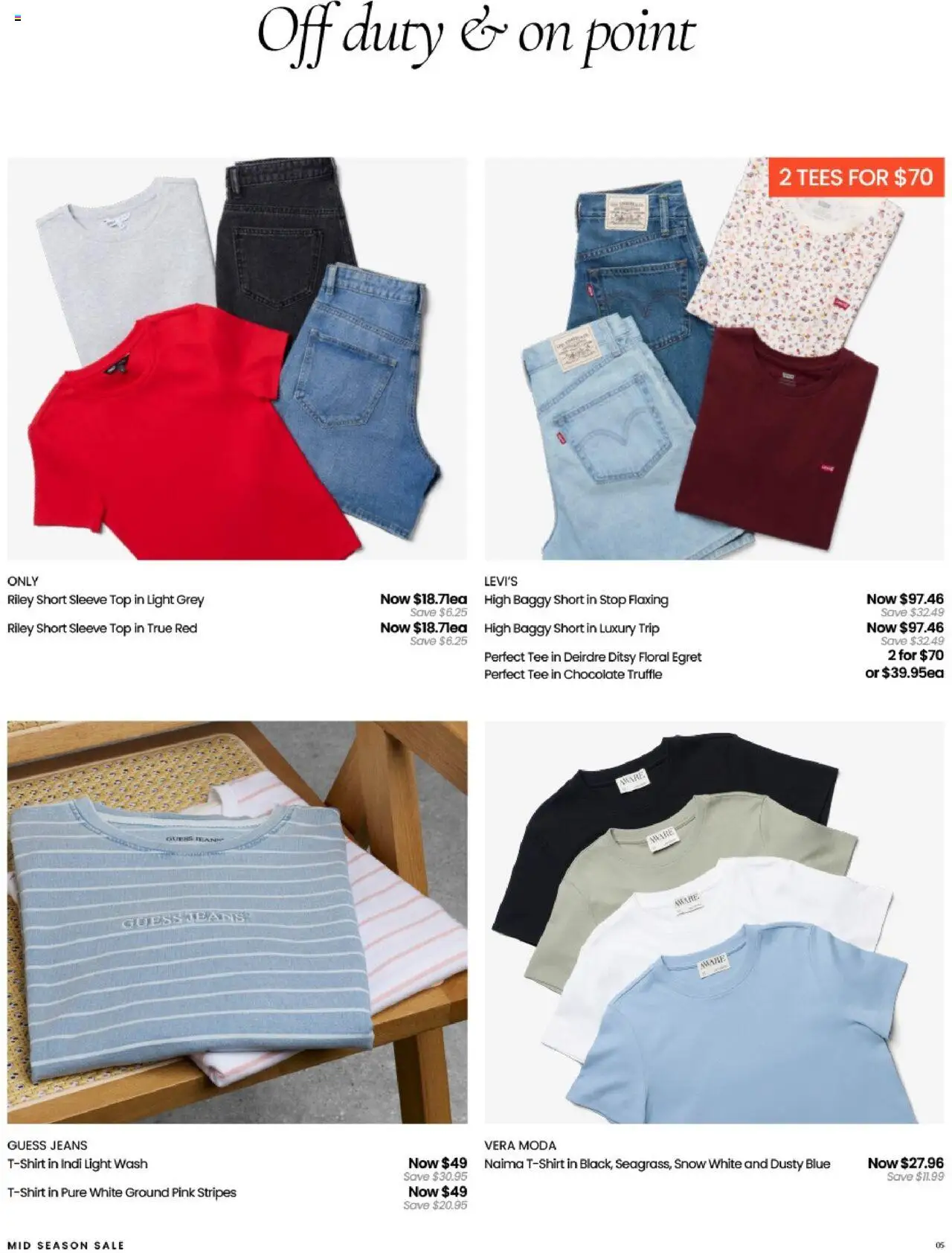 Myer catalogue - valid from 10.09.2025 | Page: 5 | Products: Floral, Light, Chocolate, Jeans