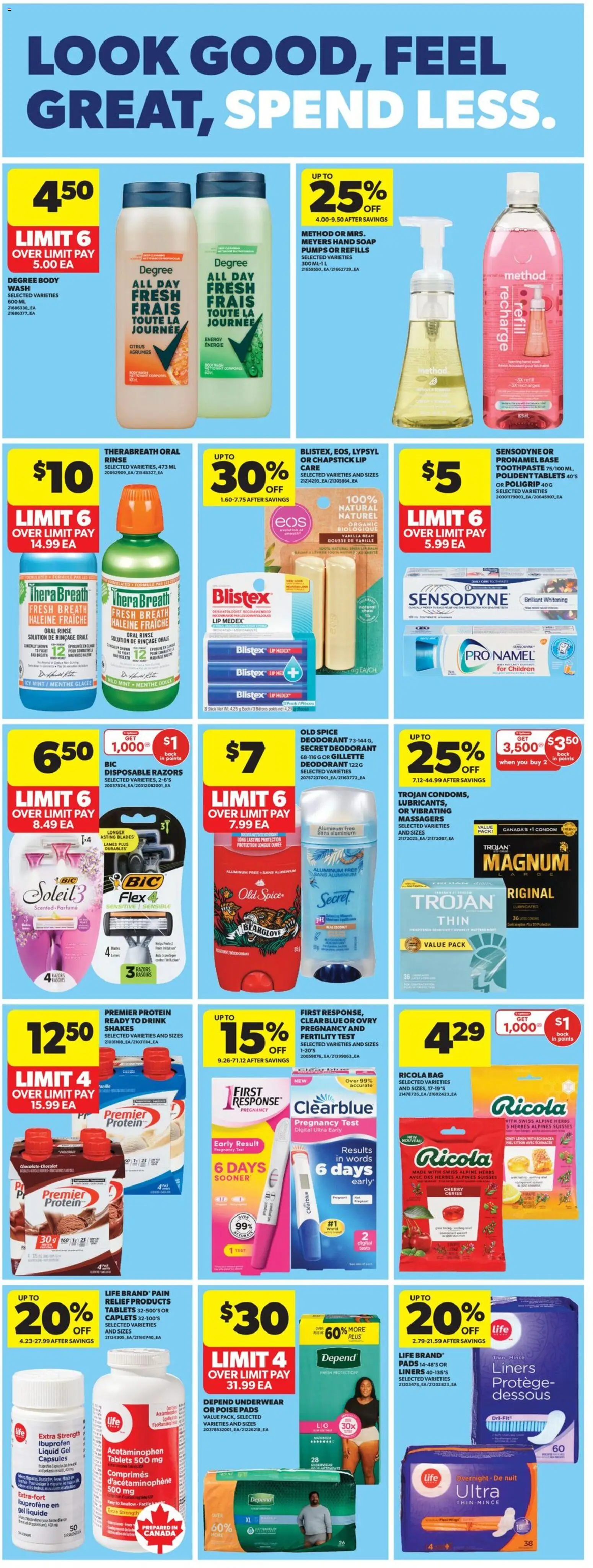 Real Canadian Superstore flyer valid from 12.02.2026 | Page: 30 | Products: Bag, Soap, Toothpaste, Underwear