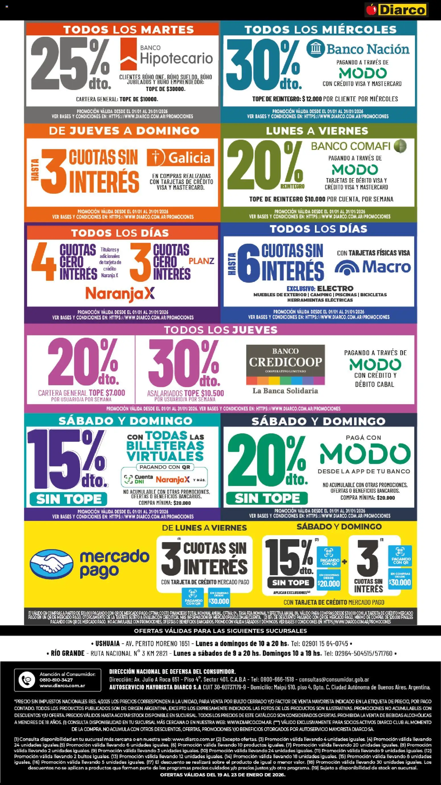 Diarco - Ofertas Tdf │ válido desde el 19.01.2026 | Página: 10 | Productos: Cartera, Banco, Sobre, General