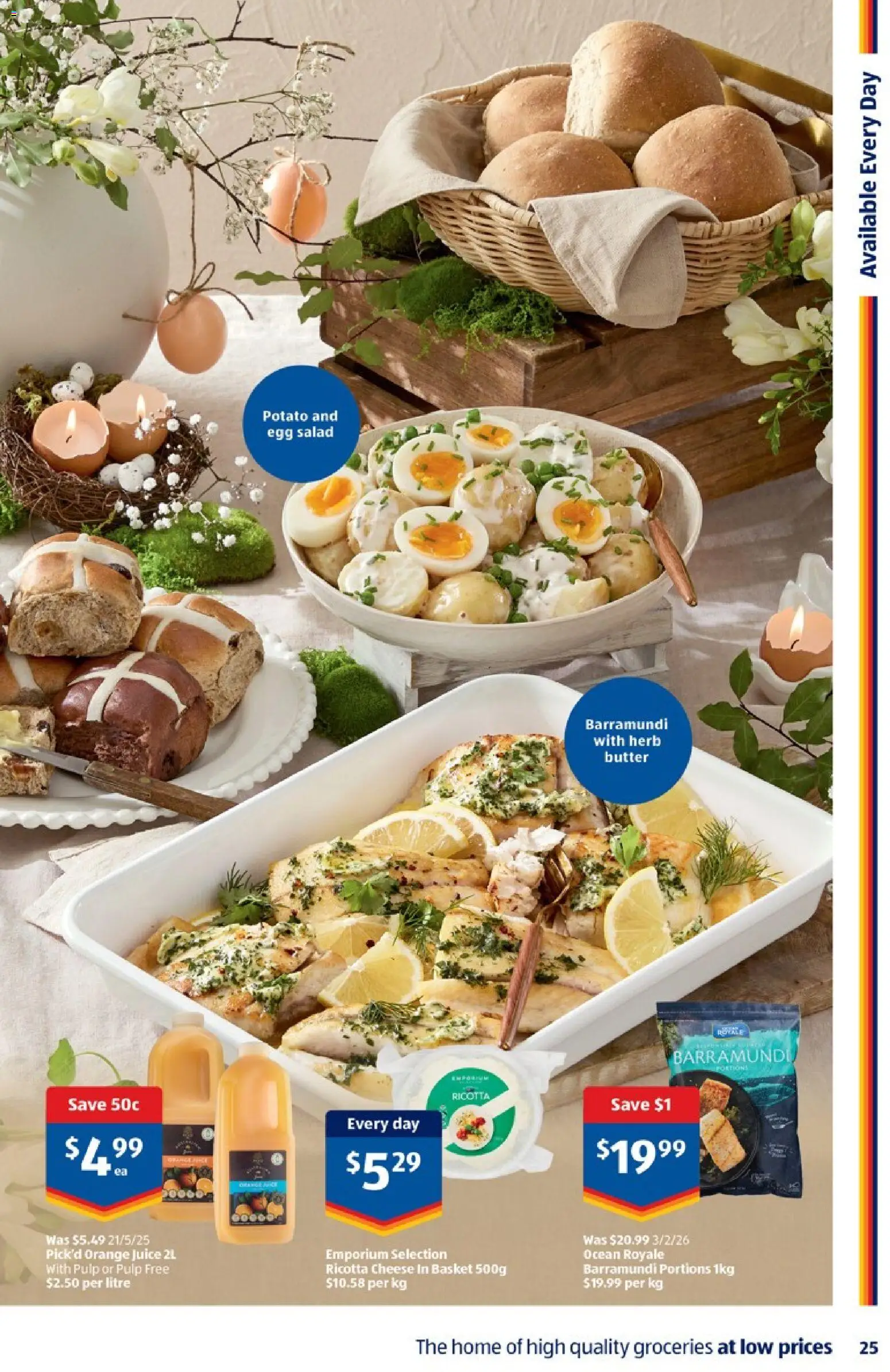 Aldi catalogue - valid from 25.03.2026 | Page: 25 | Products: Basket, Butter, Herb, Cheese