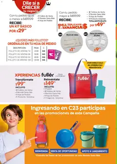 Vista previa de Fuller Revista Gana Más C23, nuevo folleto de la tienda, válido en México a partir del 18.02.2026 | Página: 26 | Productos: Bolsa, Fragancia, Campana