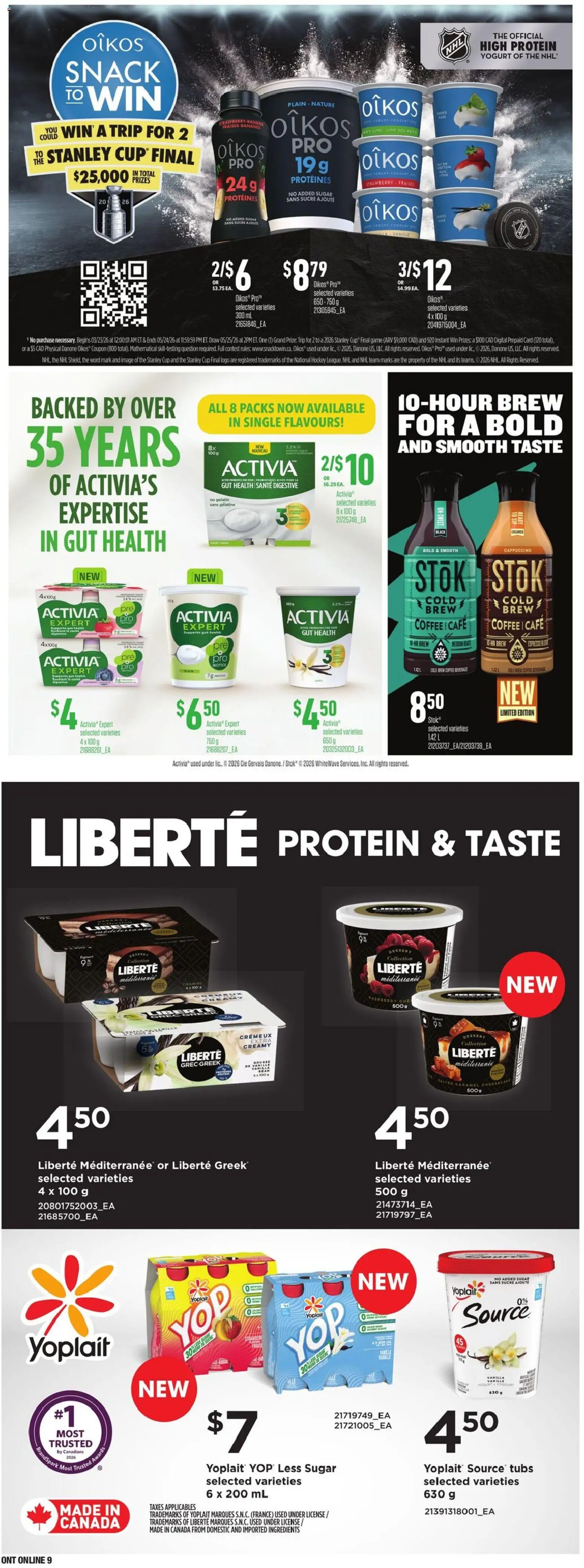 Zehrs flyer valid from 23.04.2026 | Page: 23 | Products: Game, Yogurt, Coffee