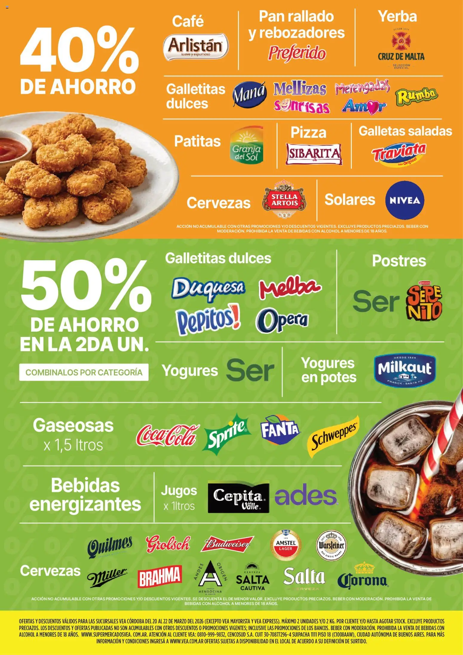 Vea - Ofertas fin de semana | Córdoba │ válido desde el 20.03.2026 | Página: 5 | Productos: Galletitas, Yerba, Café, Galletas