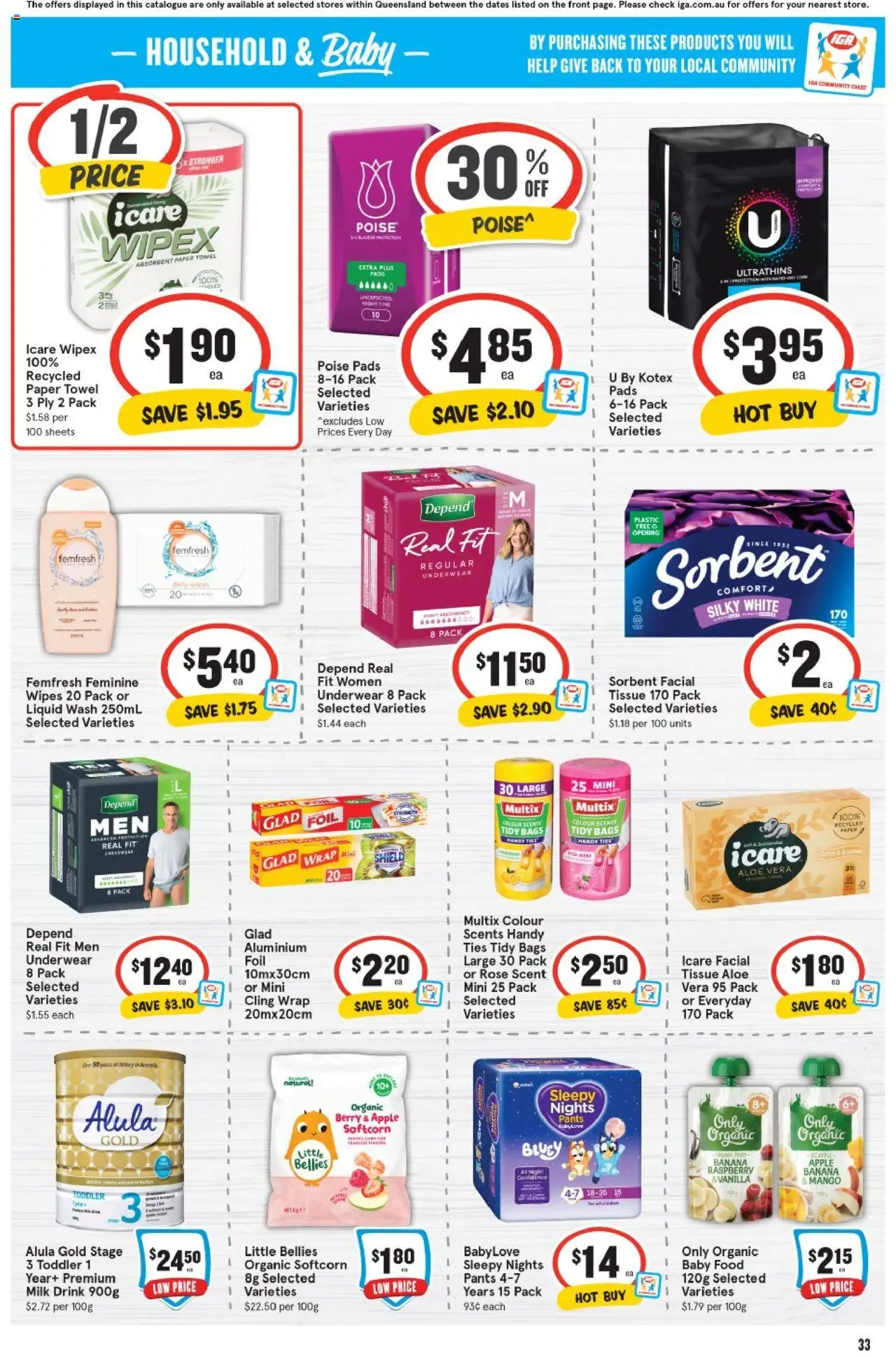 IGA catalogue - valid from 06.08.2025 | Page: 29 | Products: Powder, Wood, Dishwasher, Tablets