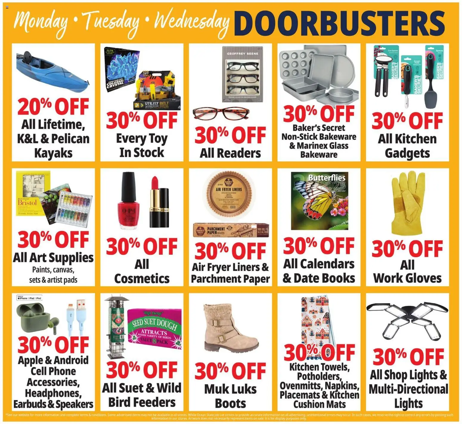 Ocean State Job Lot Black Friday - valid from 27.11.2025 | Page: 5 | Products: Pads, Cushion, Belt, Date