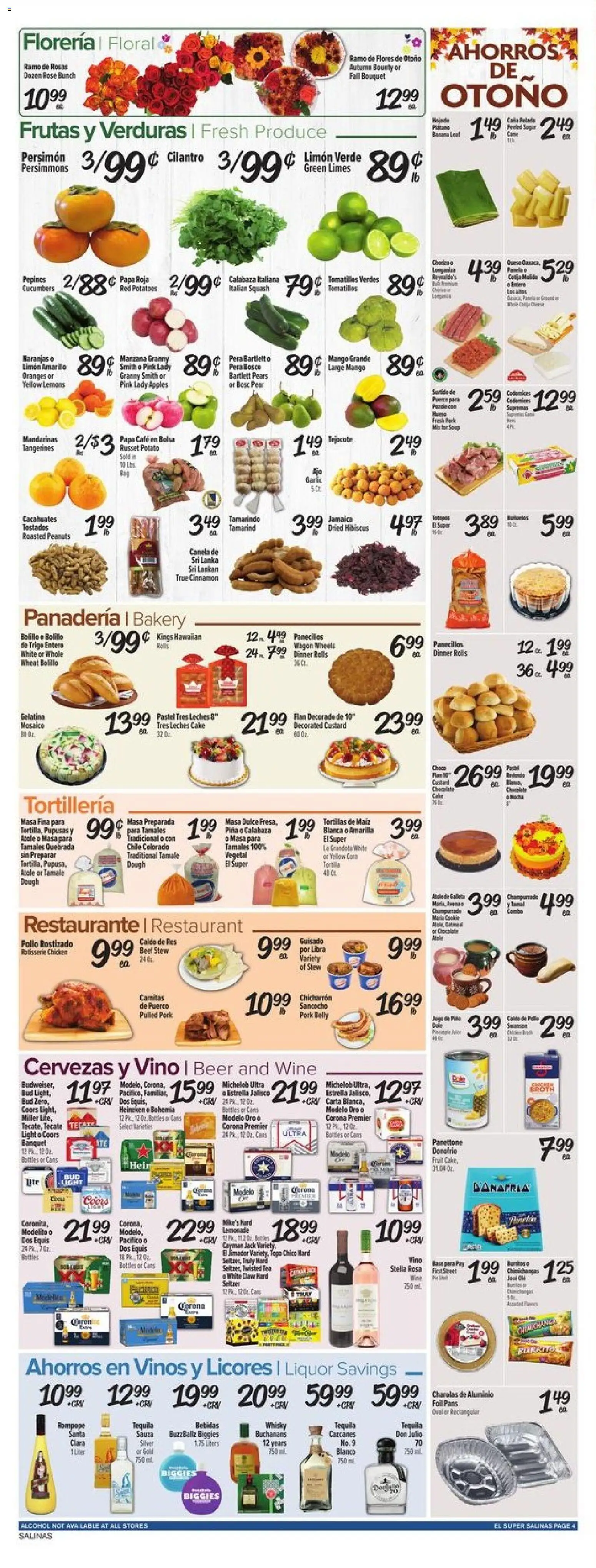 El Super Weekly Ad - CA - valid from 26.11.2025 | Page: 4 | Products: Bakery, Apples, Beef, Potatoes