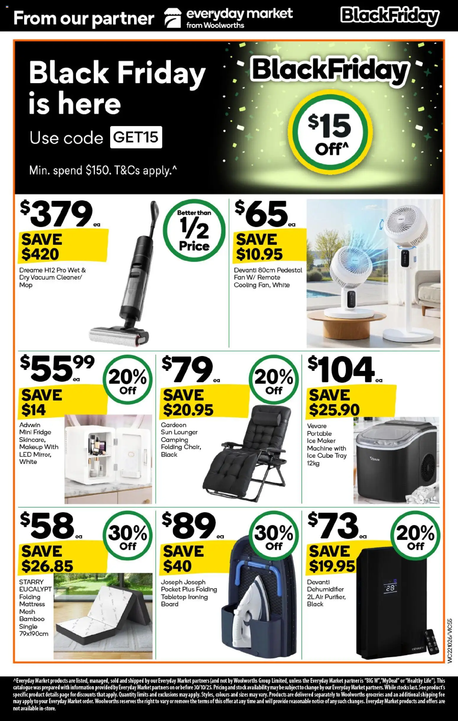 Woolworths catalogue - valid from 05.11.2025 | Page: 55 | Products: Portable, Fridge, Fan, Mattress