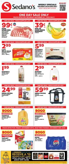 Preview of Sedano's weekly ads valid from 28.11.2025