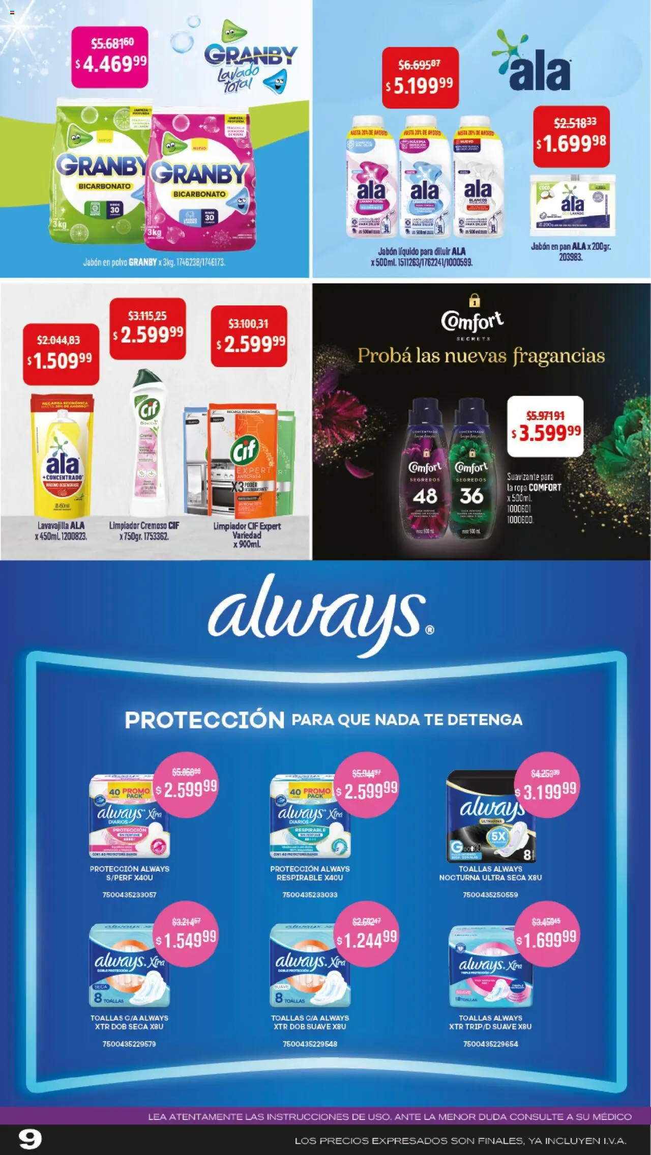 Makro - Ofertas Especiales │ válido desde el 11.09.2025 | Página: 9 | Productos: Antigrasa, Toallas, Polvo, Jabón