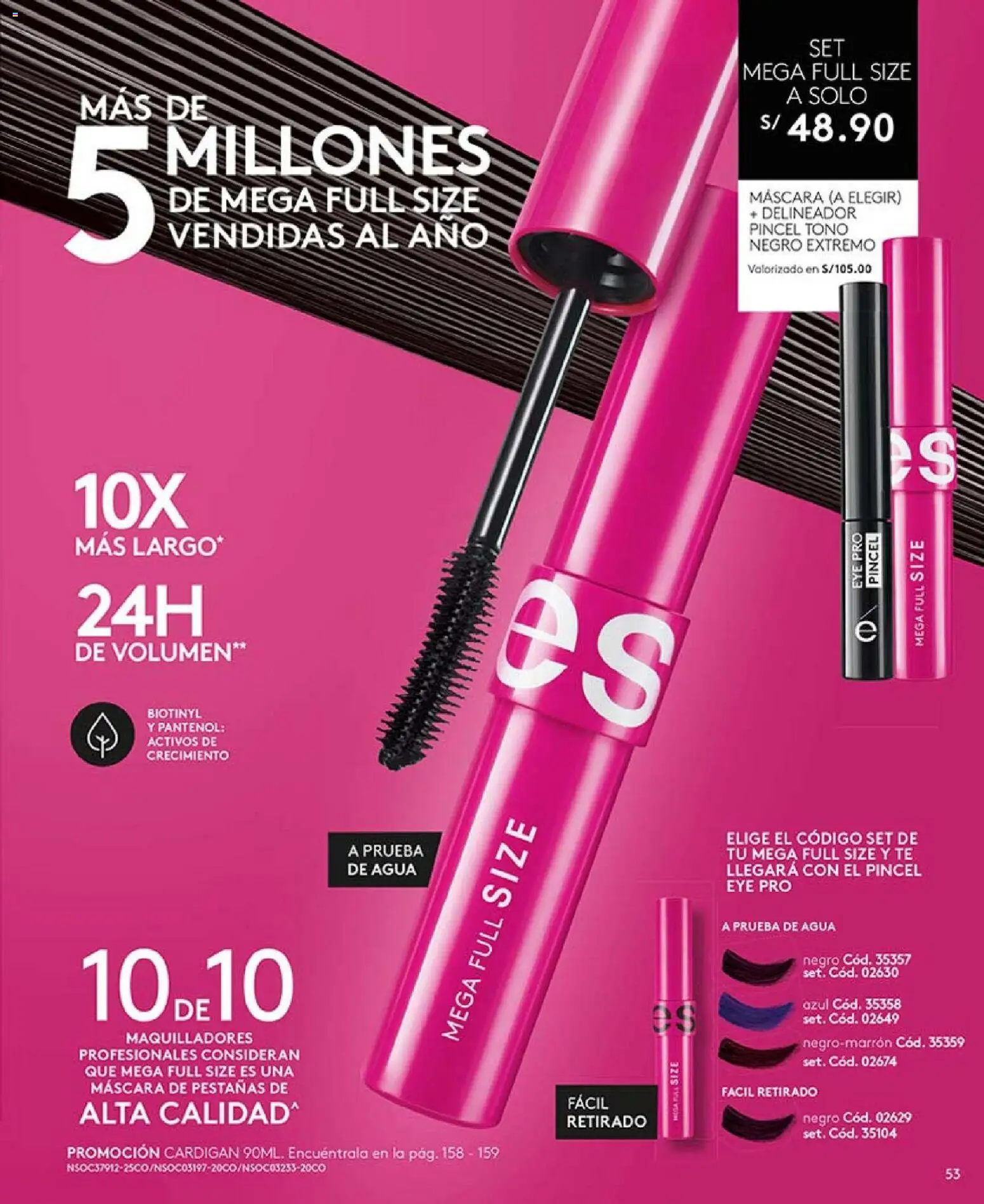 Catálogo Ésika válido desde 18.12.2025 | Página: 53 | Productos: Máscara, Delineador, Pincel, Té