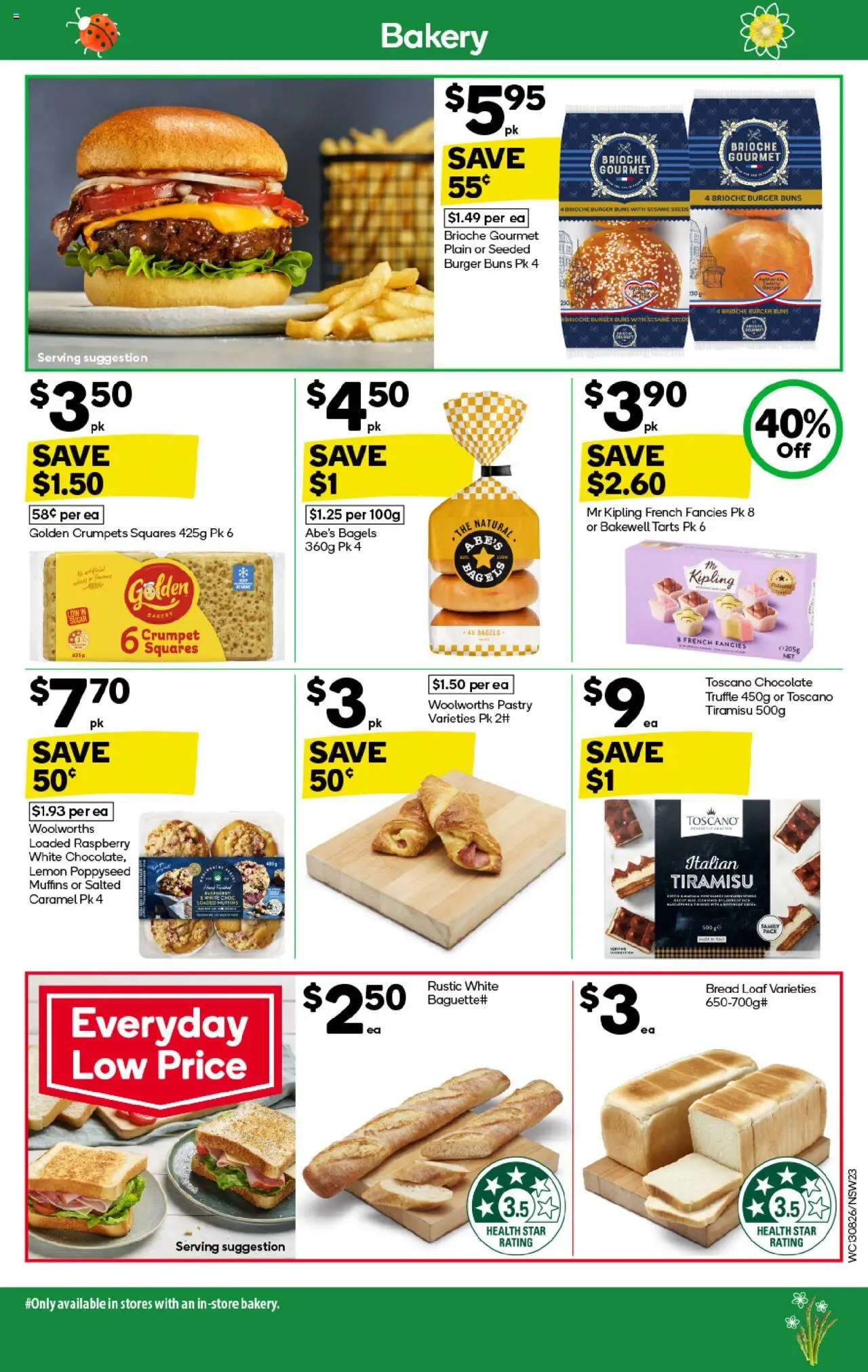 Woolworths catalogue - valid from 27.08.2025 | Page: 23 | Products: Bagels, Bread, Lemon, Raspberry