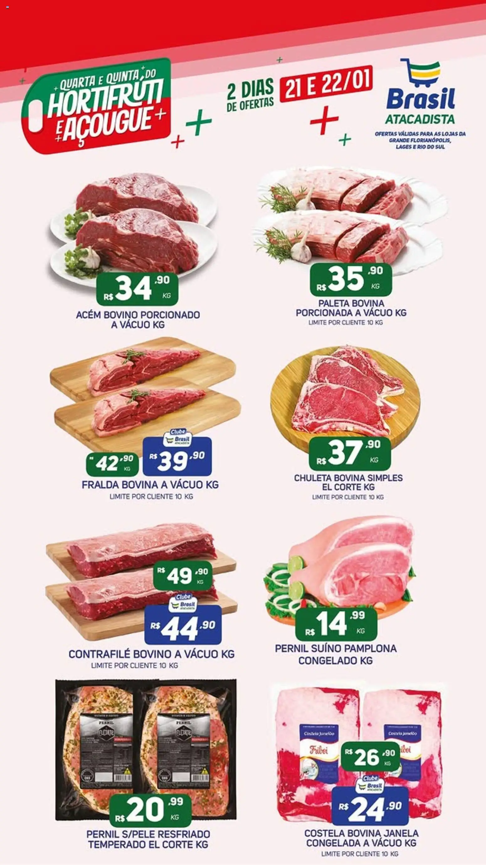 Brasil Atacadista Folheto - válido de 21.01.2026 | Página: 3 | Produtos: Janela, Acém, Pernil