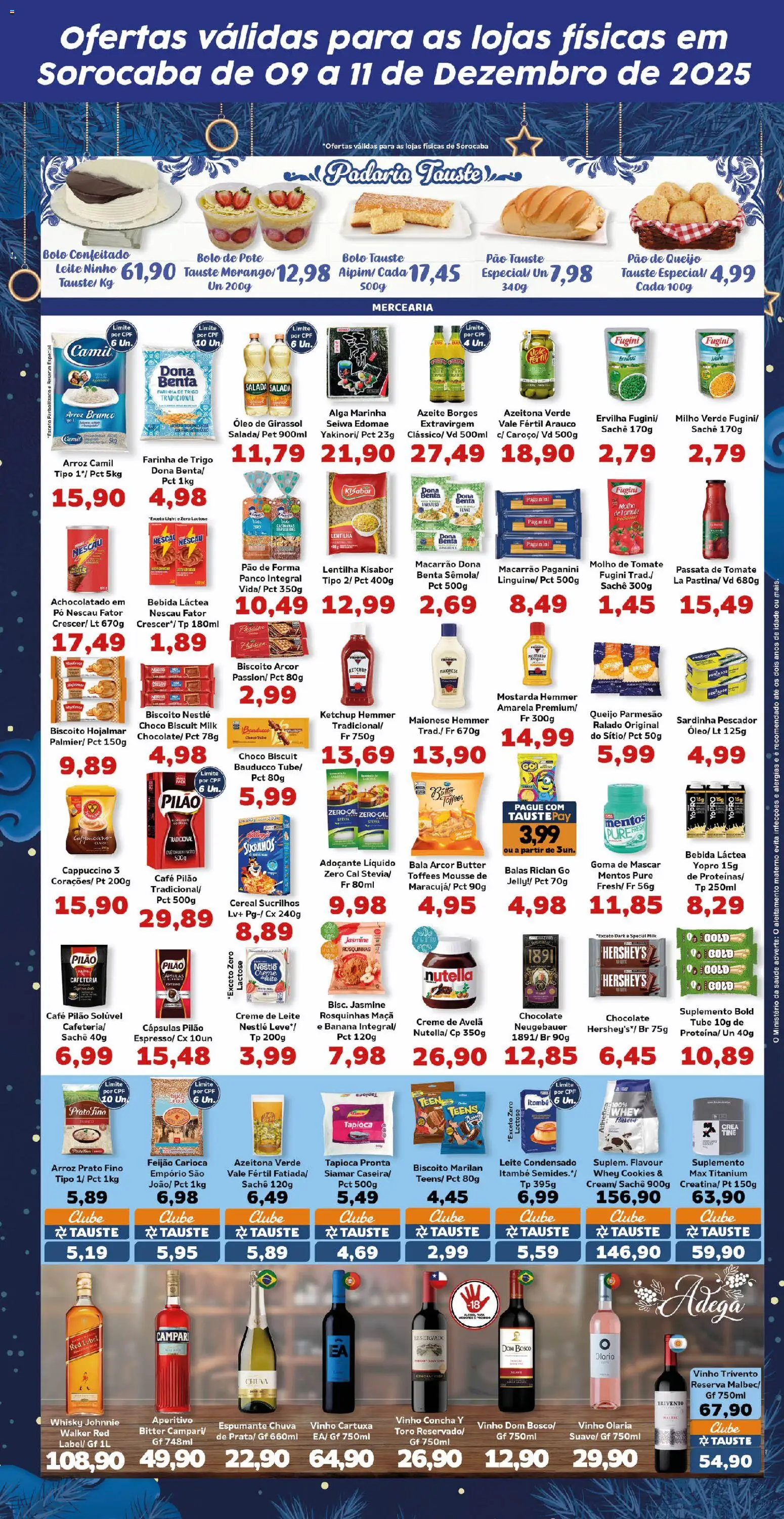 Tauste Folheto - válido de 09.12.2025 | Página: 3 | Produtos: Mousse, Neugebauer, Sucrilhos, Bala