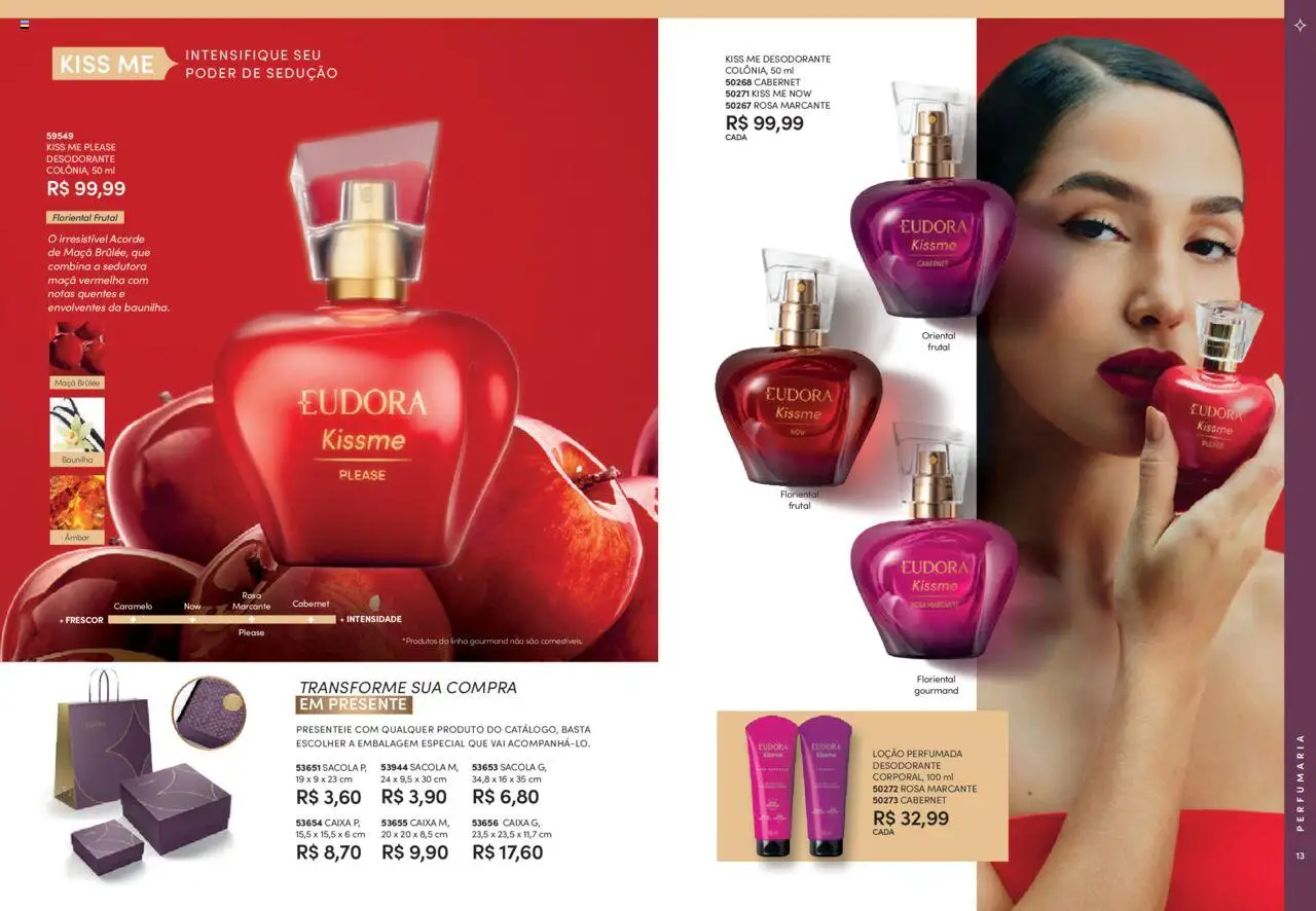 Eudora Folheto - válido de 06.08.2025 | Página: 7 | Produtos: Desodorante, Caixa