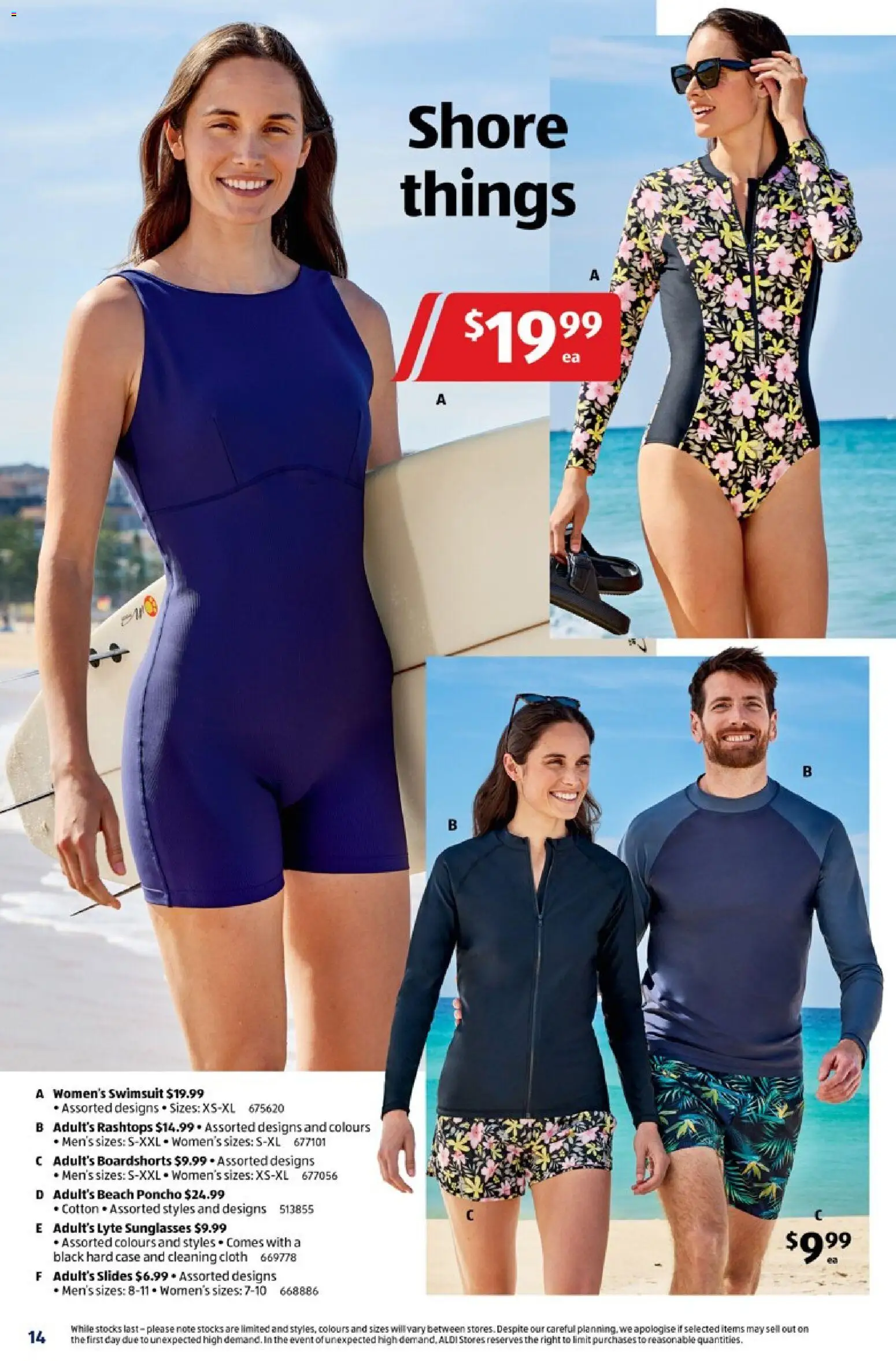 Aldi catalogue - valid from 19.11.2025 | Page: 14 | Products: Cloth, Sunglasses, Slides, Case