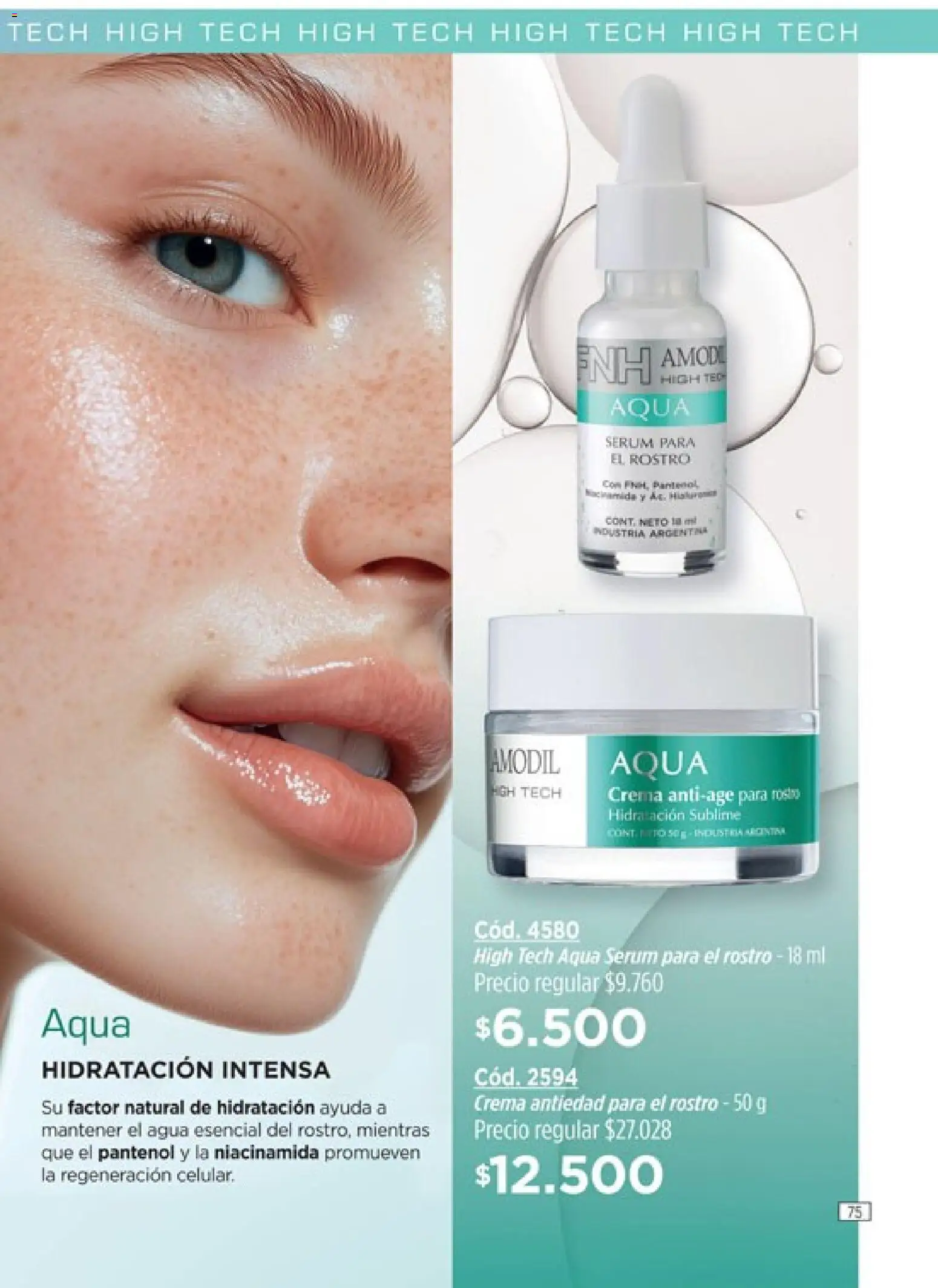 Catálogo Amodil Campaña 1/2026 │ válido desde el 01.01.2026 | Página: 75 | Productos: Serum, Agua, Crema