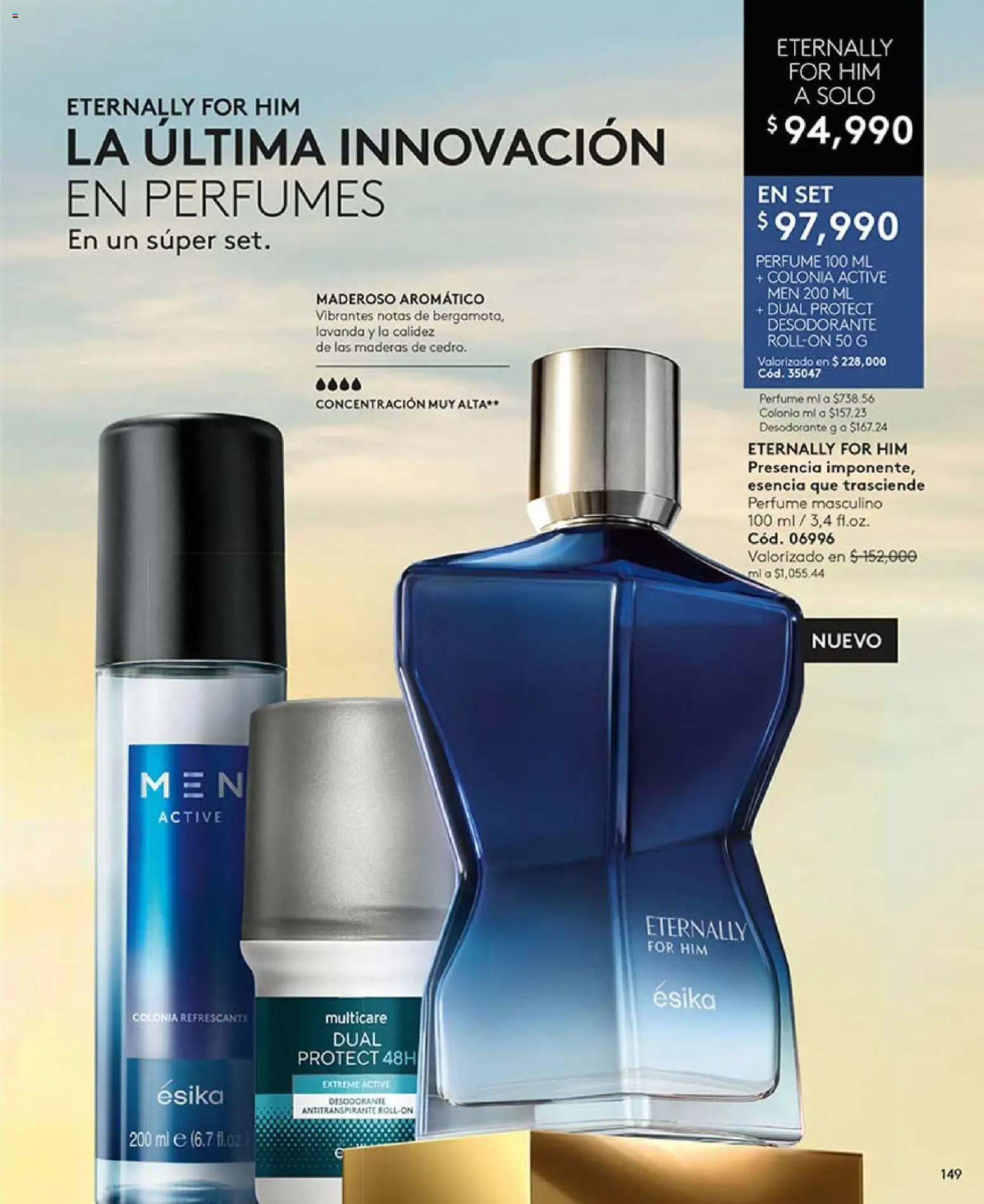 Ésika revista - valida desde el 03.04.2026 | Página: 149 | Productos: Perfume, Desodorante, Antitranspirante