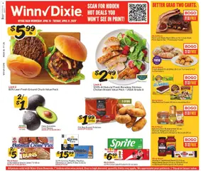 Preview of Winn Dixie weekly ads valid from 15.04.2026