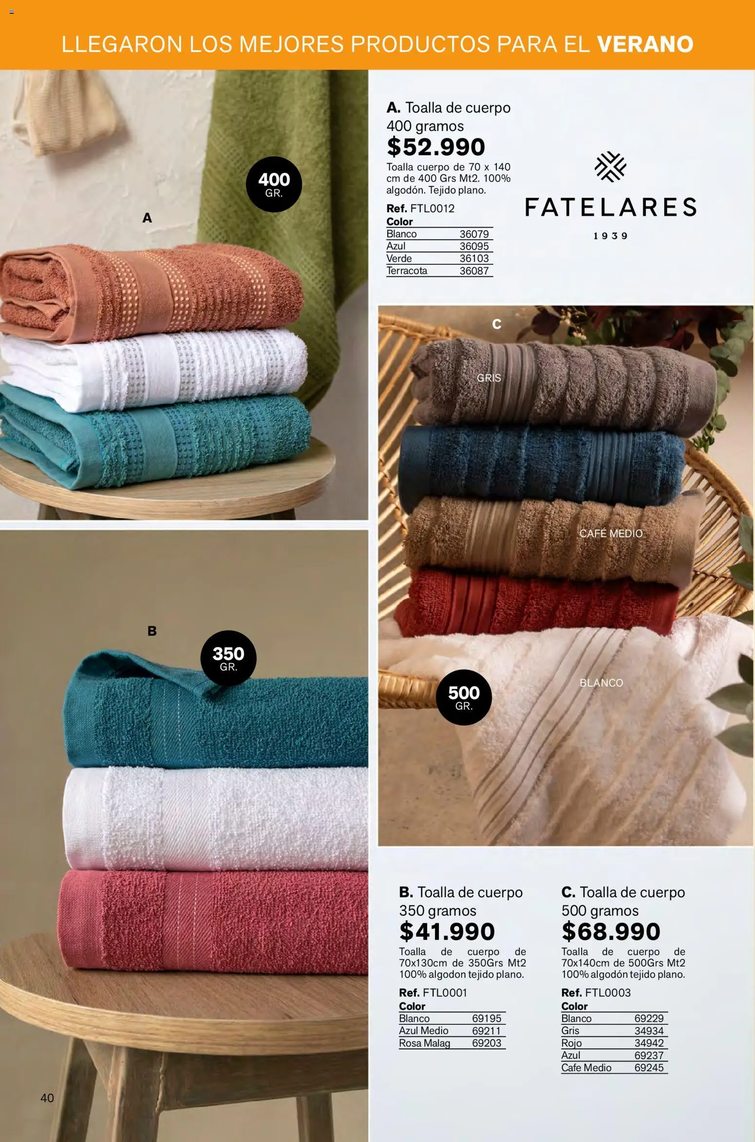 Leonisa revista - valida desde el 02.01.2026 | Página: 40 | Productos: Algodón, Toalla, Café