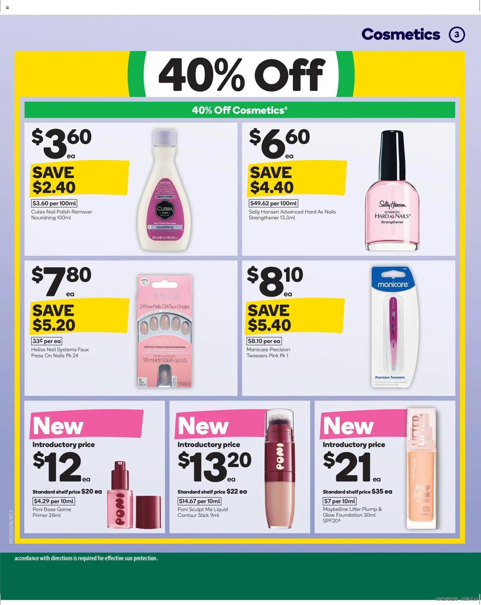 Woolworths catalogue - valid from 25.02.2026 | Page: 4 | Products: Nail polish, Contour, Foundation, Tweezers