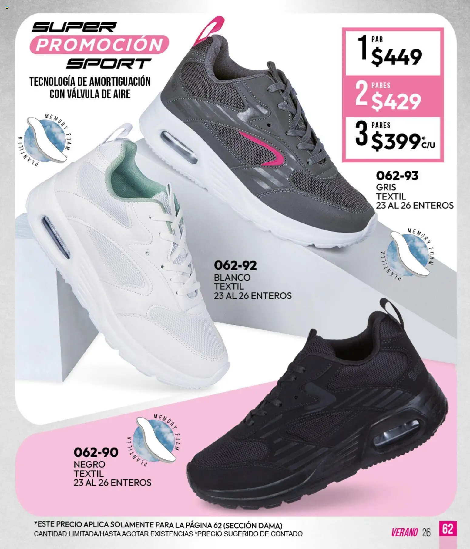 Nuevas ofertas de Cklass válidas en toda la República Mexicana desde el 05.03.2026. ¡Encuentra las mejores ofertas en Cklass catálogo Verano Sportbrands Dama! | Página: 63 | Productos: Válvula