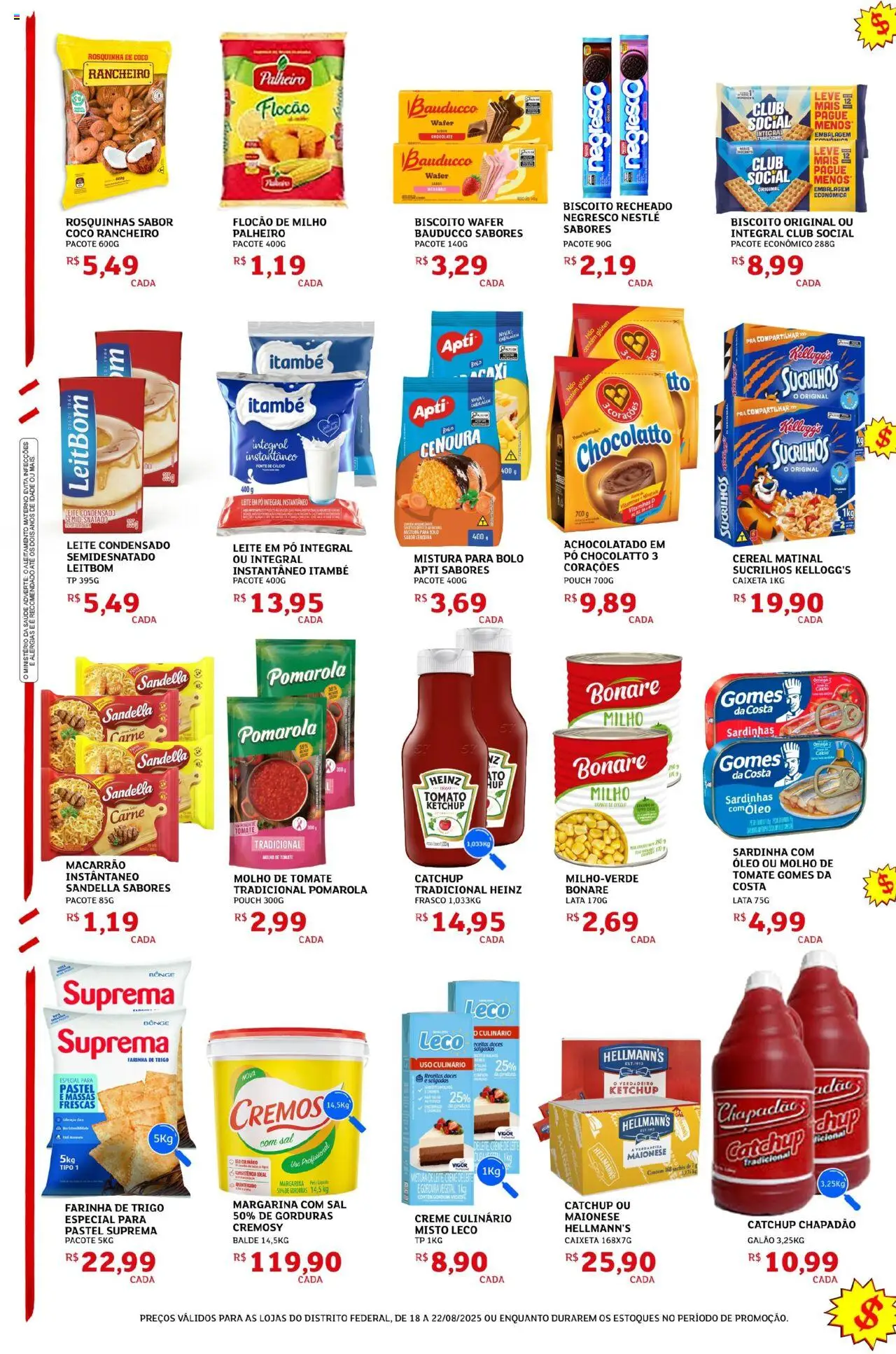 Assaí Atacadista Folheto - válido de 18.08.2025 | Página: 2 | Produtos: Leite, Óleo, Cenoura, Sardinha