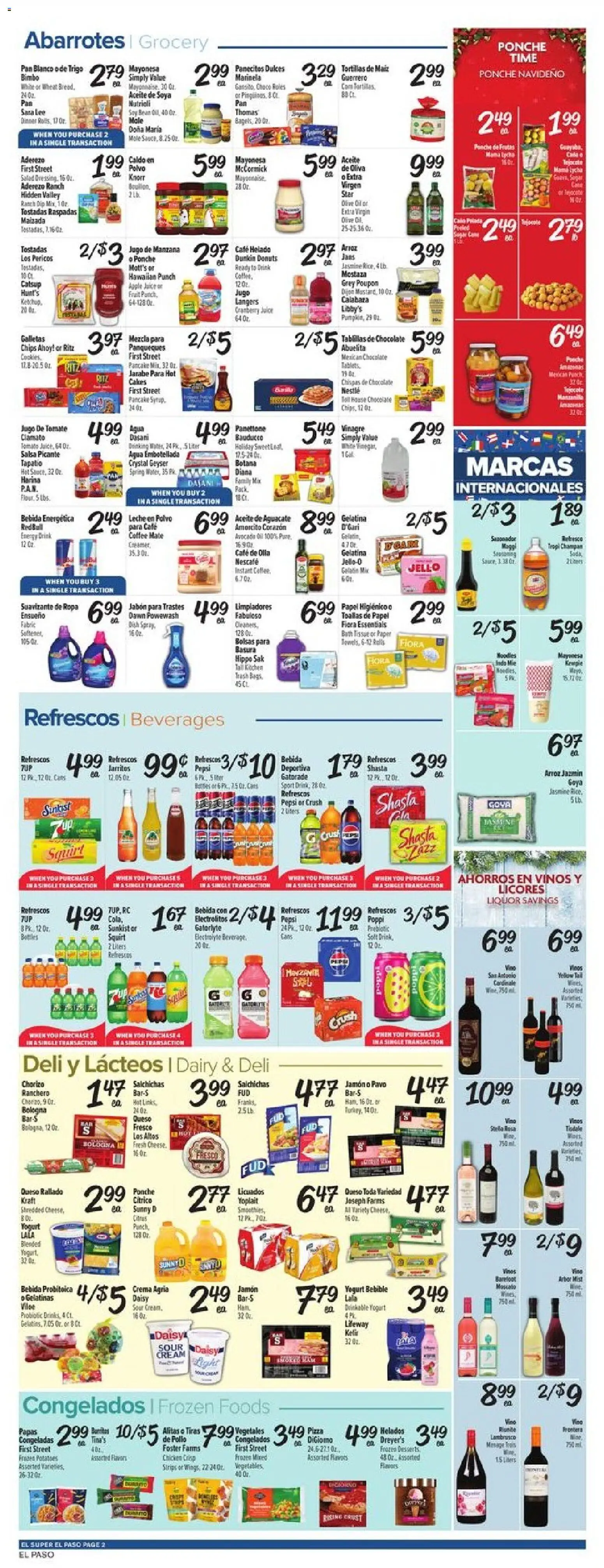 El Super Weekly Ad - TX - valid from 17.12.2025 | Page: 2 | Products: Coffee, Juice, Noodles, Cookies