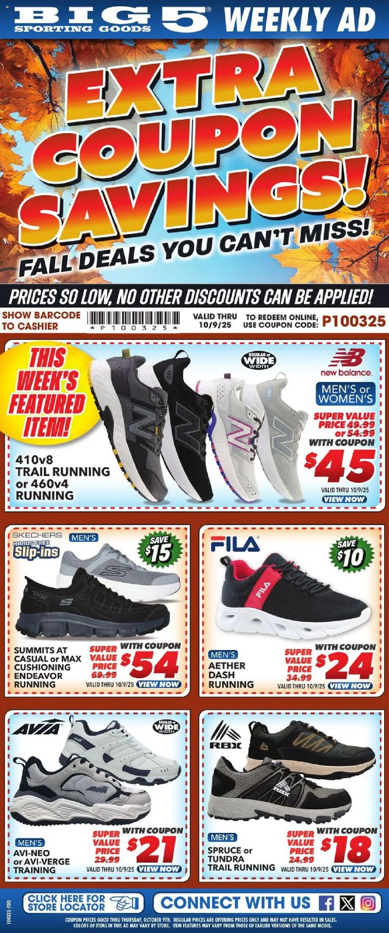 Big 5 Sporting Goods Weekly Ad - valid from 03.10.2025 | Page: 1