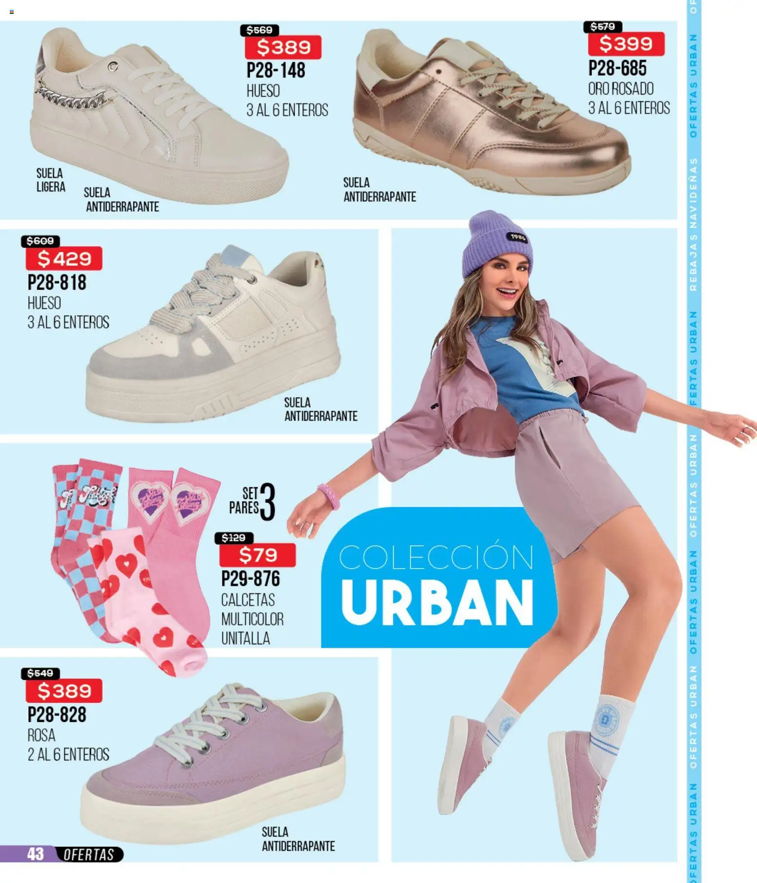 Nuevas ofertas de Cklass válidas en toda la República Mexicana desde el 12.01.2026. ¡Encuentra las mejores ofertas en Cklass catálogo Mega Ofertas Calzado! | Página: 44 | Productos: Calcetas