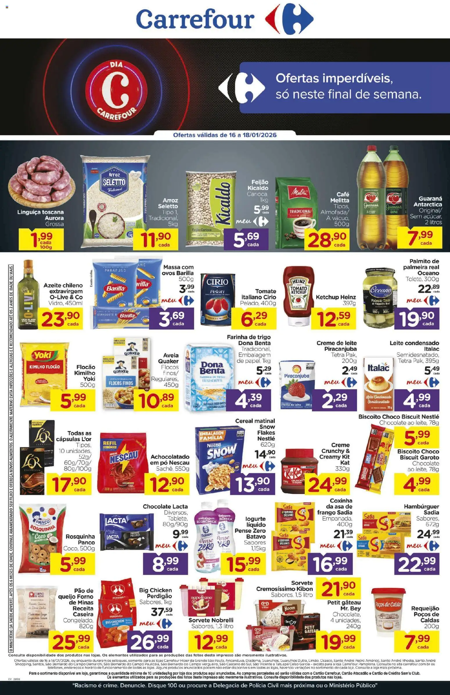 Carrefour Folheto - válido de 16.01.2026 | Página: 3 | Produtos: Coco, Palmito, Pão, Rosquinha
