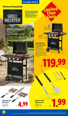 Preview of Lidl weekly ads valid from 08.04.2026 | Page: 36 | Products: Basket, Grill, Thermometer