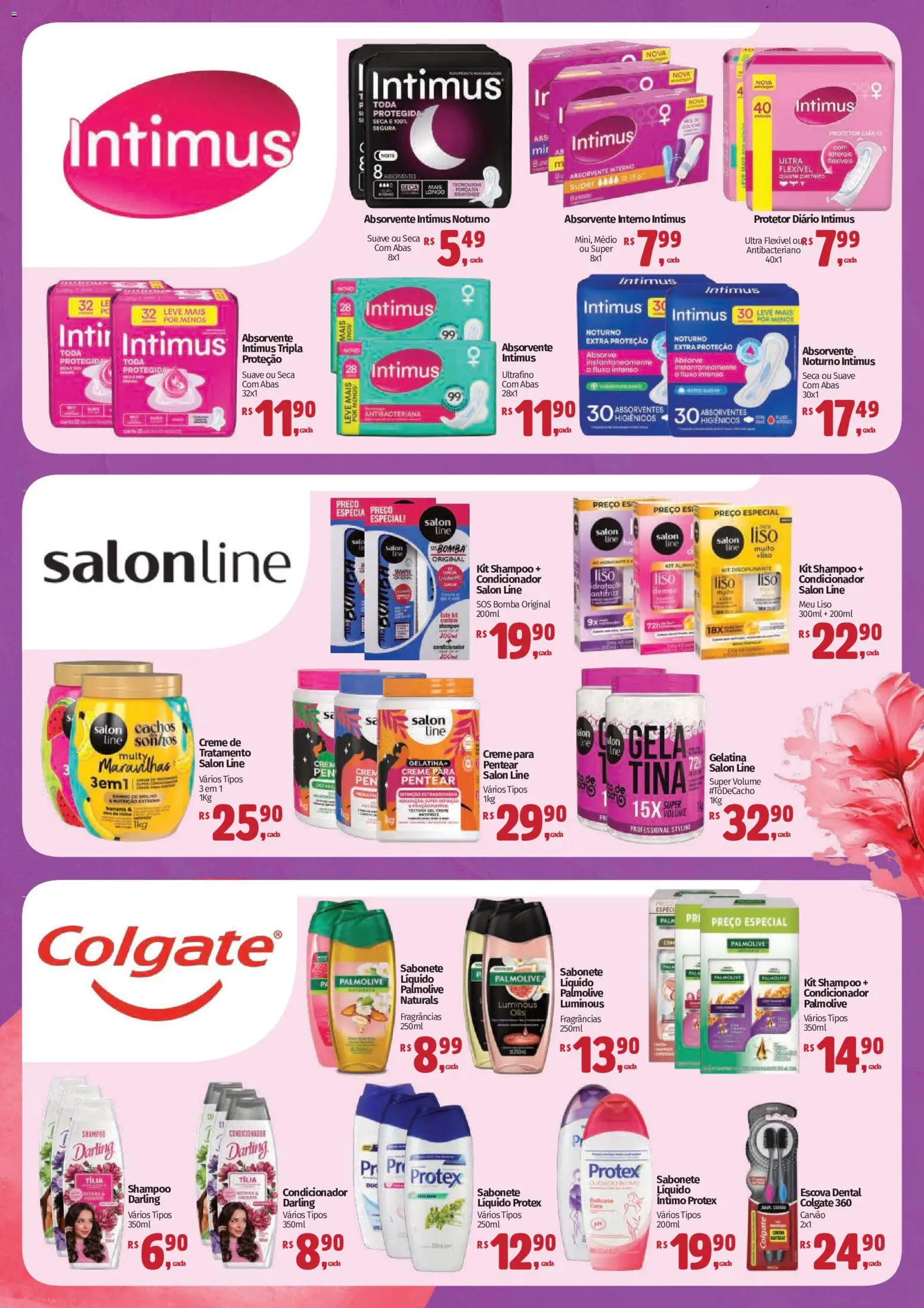 Mateus Folheto - válido de 04.03.2026 | Página: 3 | Produtos: Escova, Creme, Absorvente, Gelatina