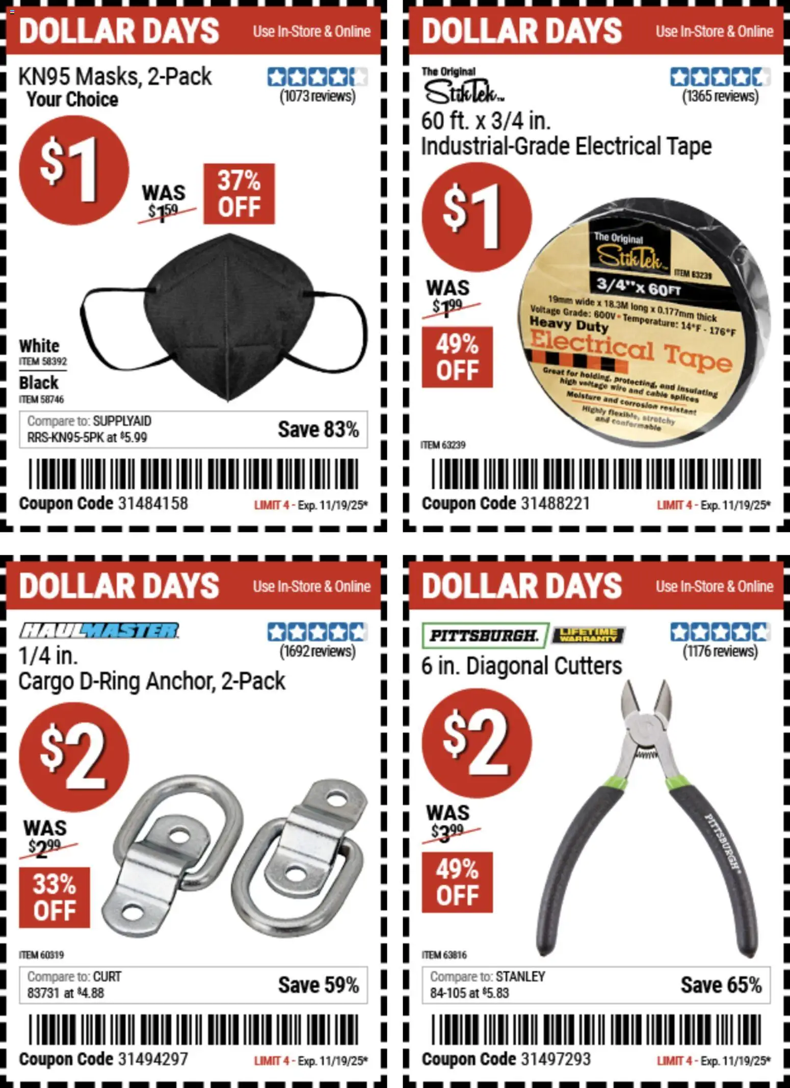 Harbor Freight Dollar Days - valid from 06.11.2025 | Page: 6 | Products: Wire, Cable