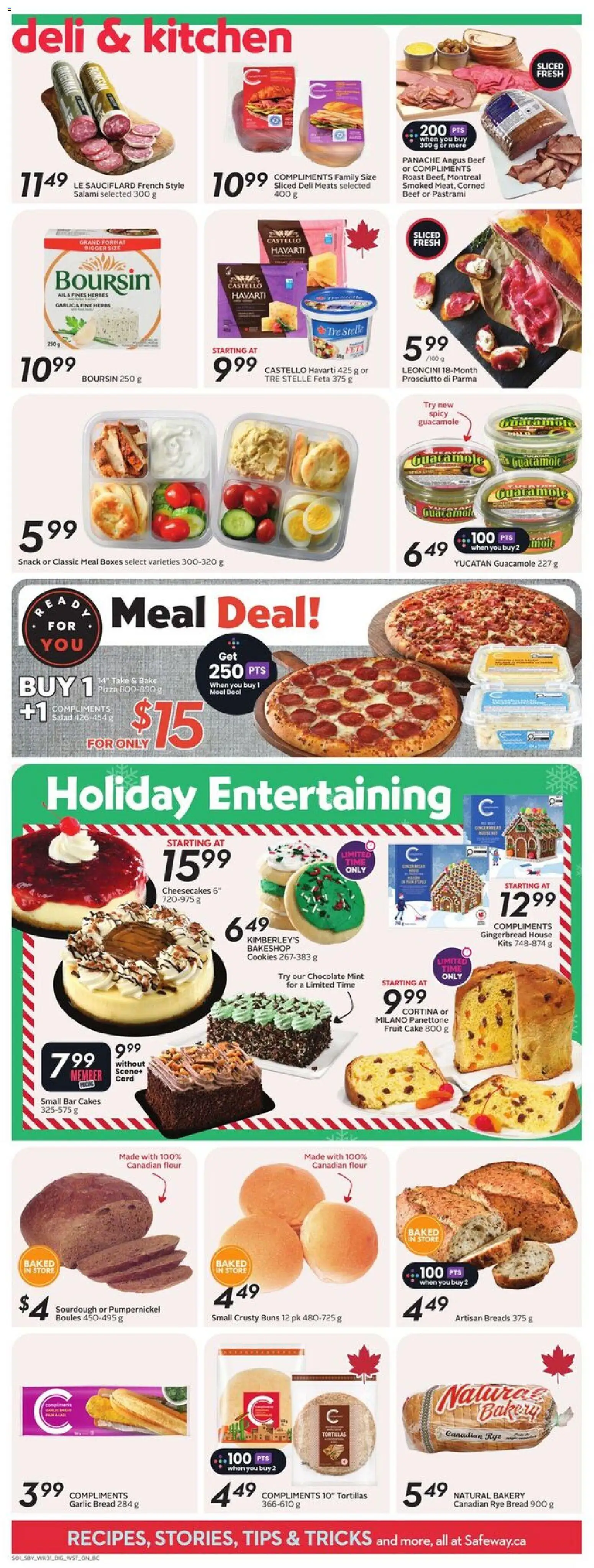 Safeway flyer valid from 27.11.2025 | Page: 9 | Products: Beef, Salad, Bakery, Chocolate