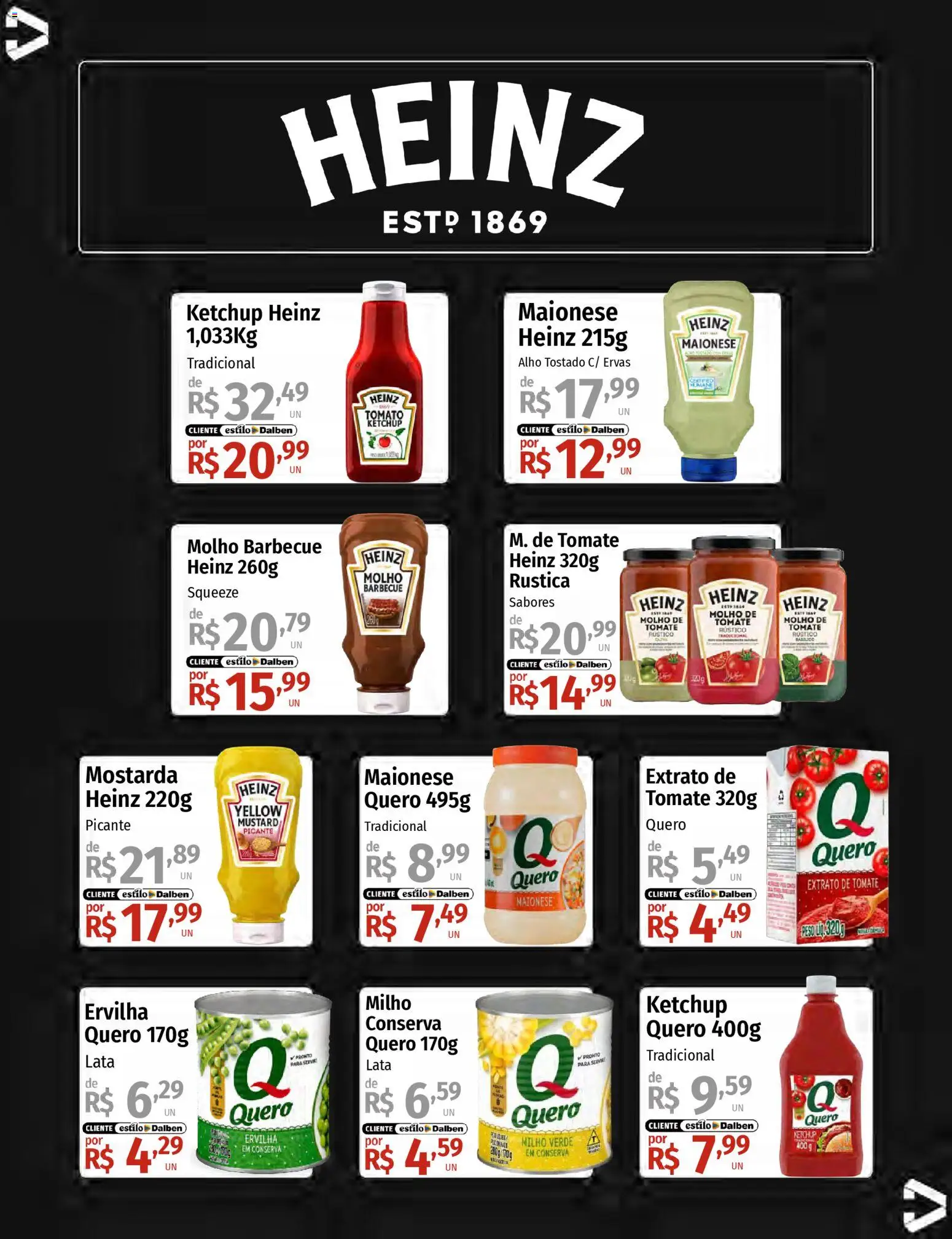 Supermercado Dalben Folheto - válido de 12.02.2026 | Página: 15 | Produtos: Ervilha, Molho de tomate, Ketchup, Maionese