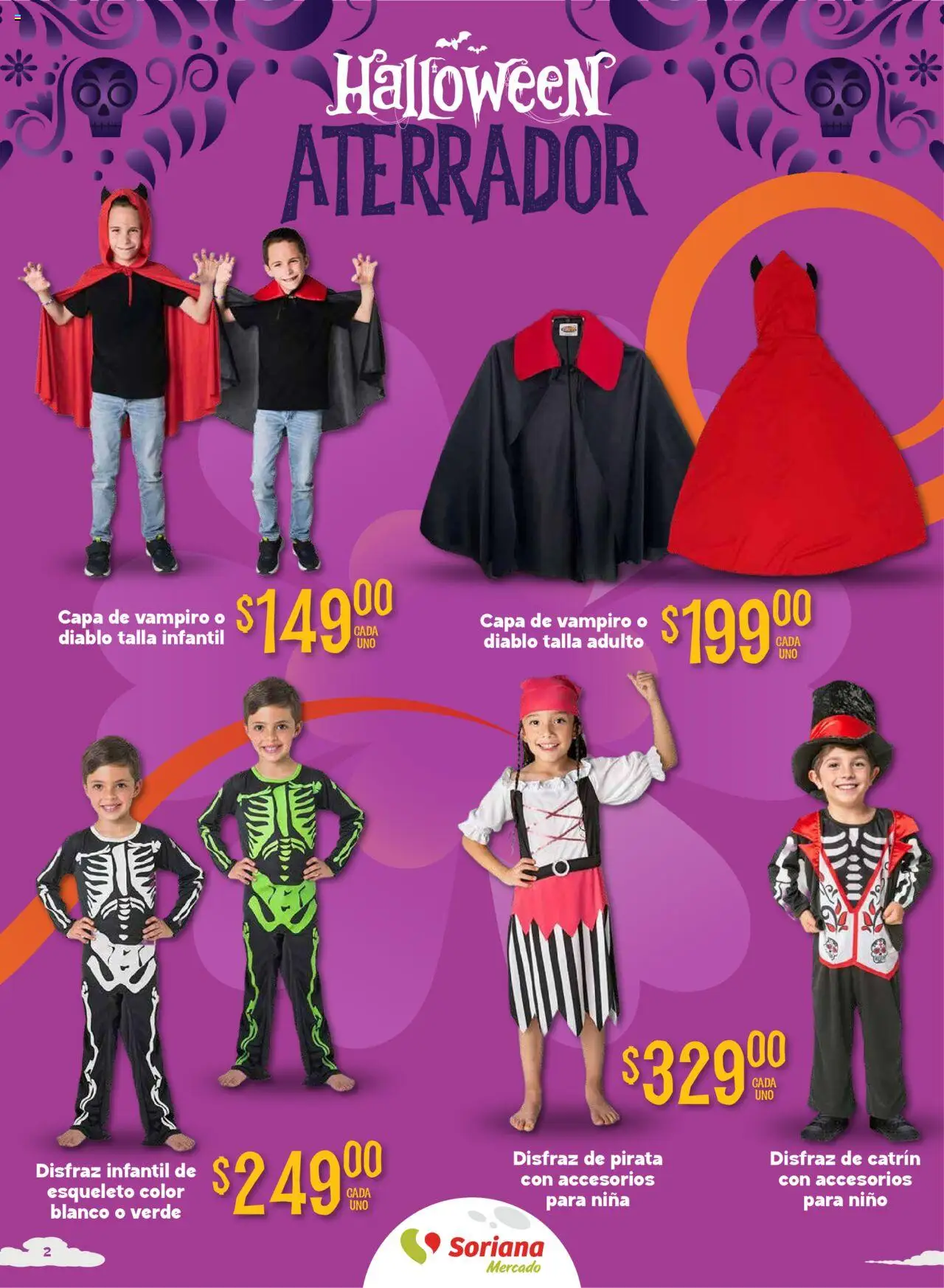 Nuevas ofertas de Soriana válidas en toda la República Mexicana desde el 25.09.2025. ¡Encuentra las mejores ofertas en Soriana - Halloween y Día de Muertos Mercado Nacional! | Página: 2