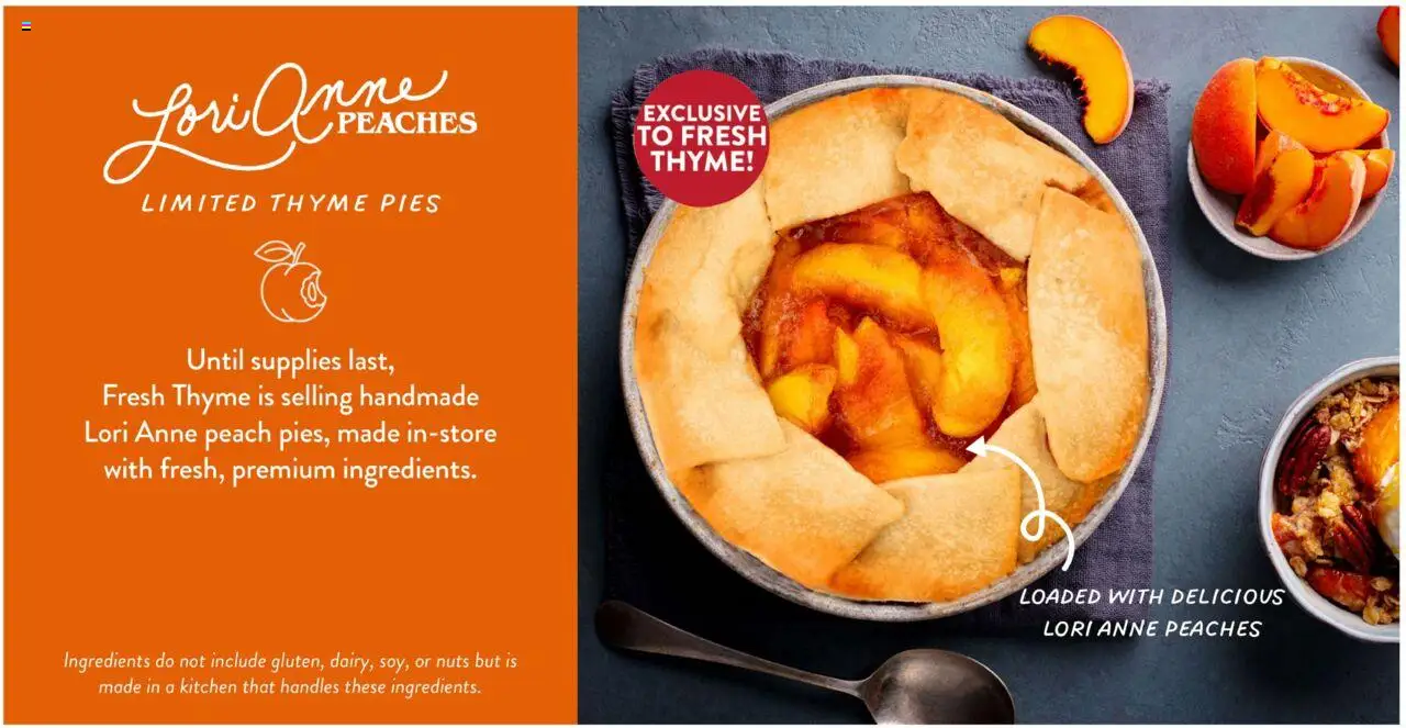 Fresh Thyme Weekly Ad - KY - valid from 13.08.2025 | Page: 9 | Products: Peaches, Nuts, Peach