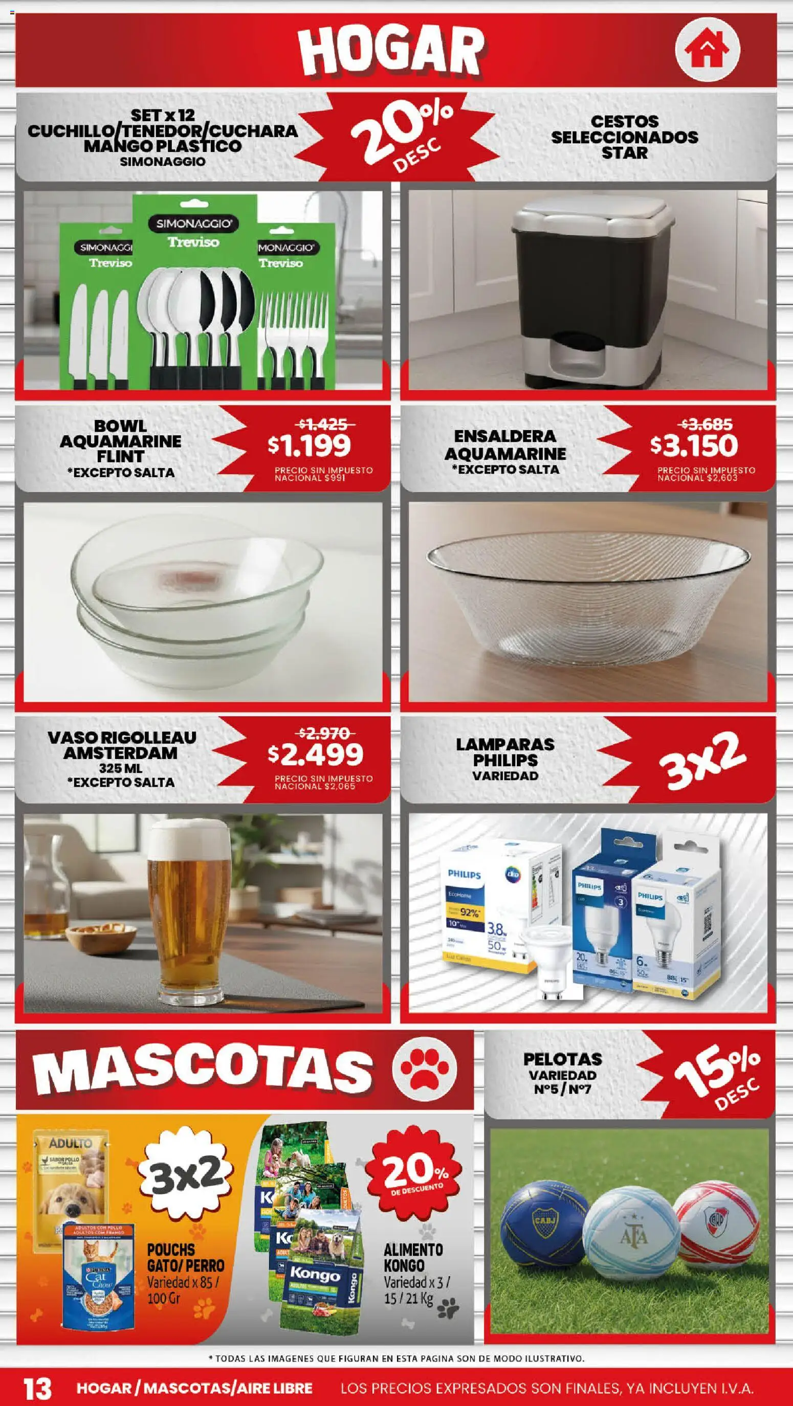 Makro ofertas │ válido desde el 19.02.2026 | Página: 13 | Productos: Cuchillo, Bowl, Pollo, Mango