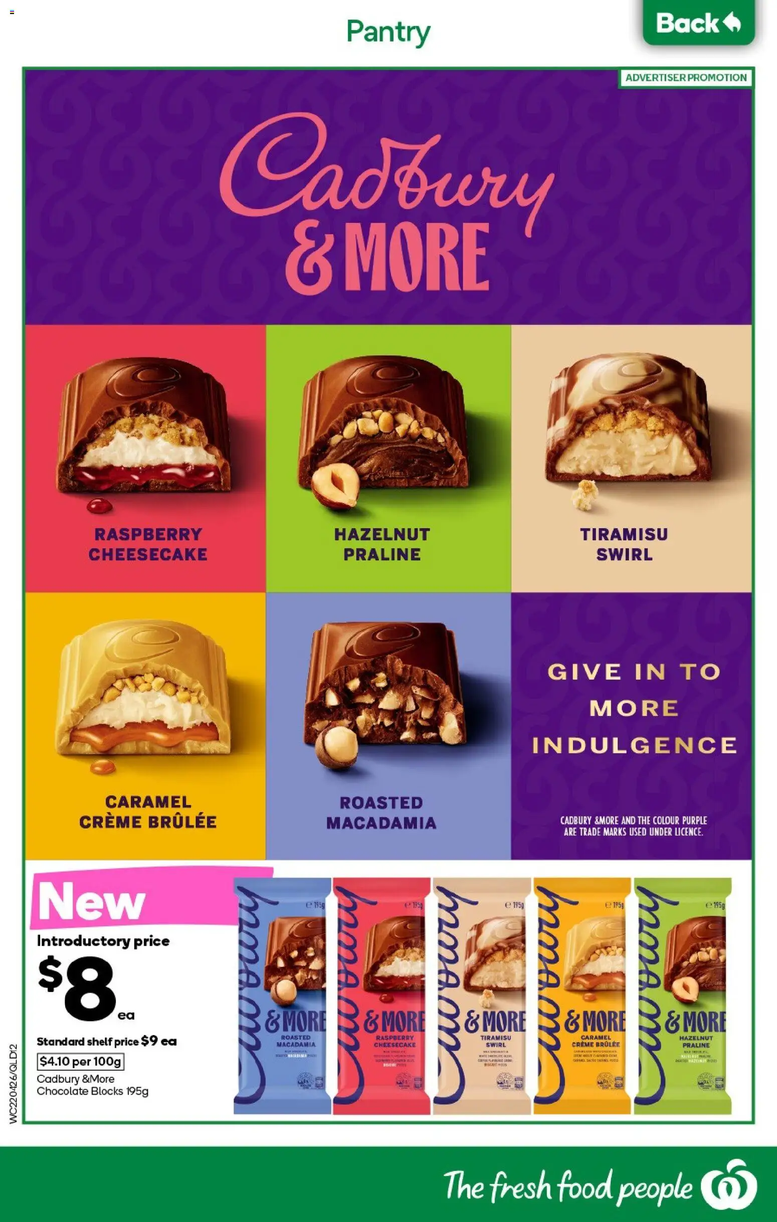 Woolworths catalogue - valid from 22.04.2026 | Page: 12 | Products: Shelf, Chocolate, Raspberry