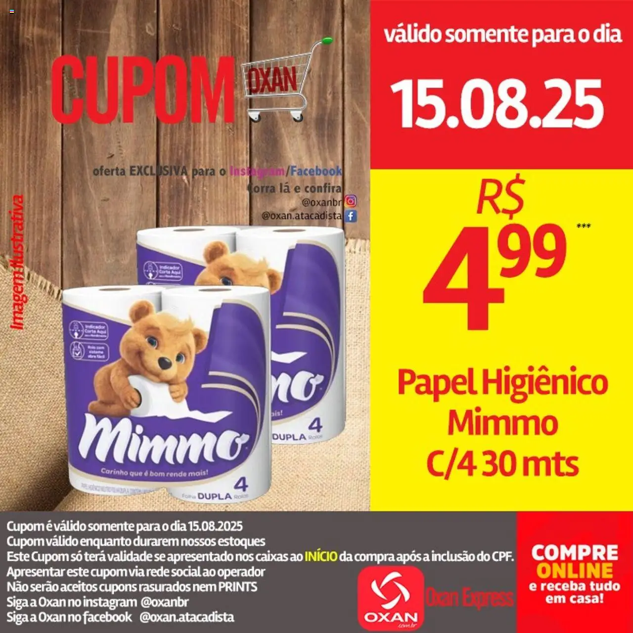 Oxan Atacadista Folheto - válido de 15.08.2025 | Página: 17 | Produtos: Rolo, Papel higiênico