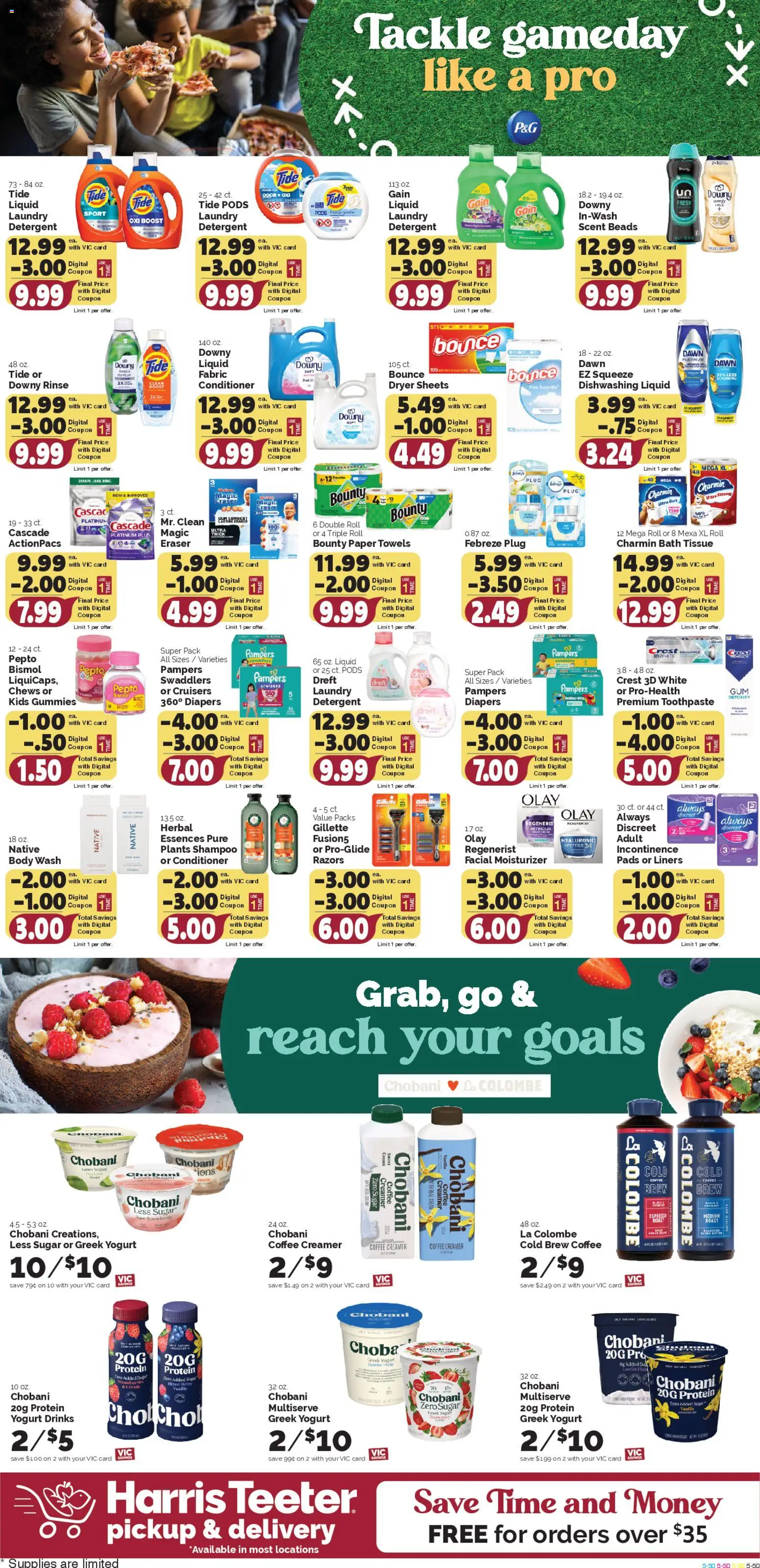 Harris Teeter Weekly Ad - SC - valid from 28.01.2026 | Page: 10 | Products: Yogurt, Toothpaste, Detergent, Body Wash