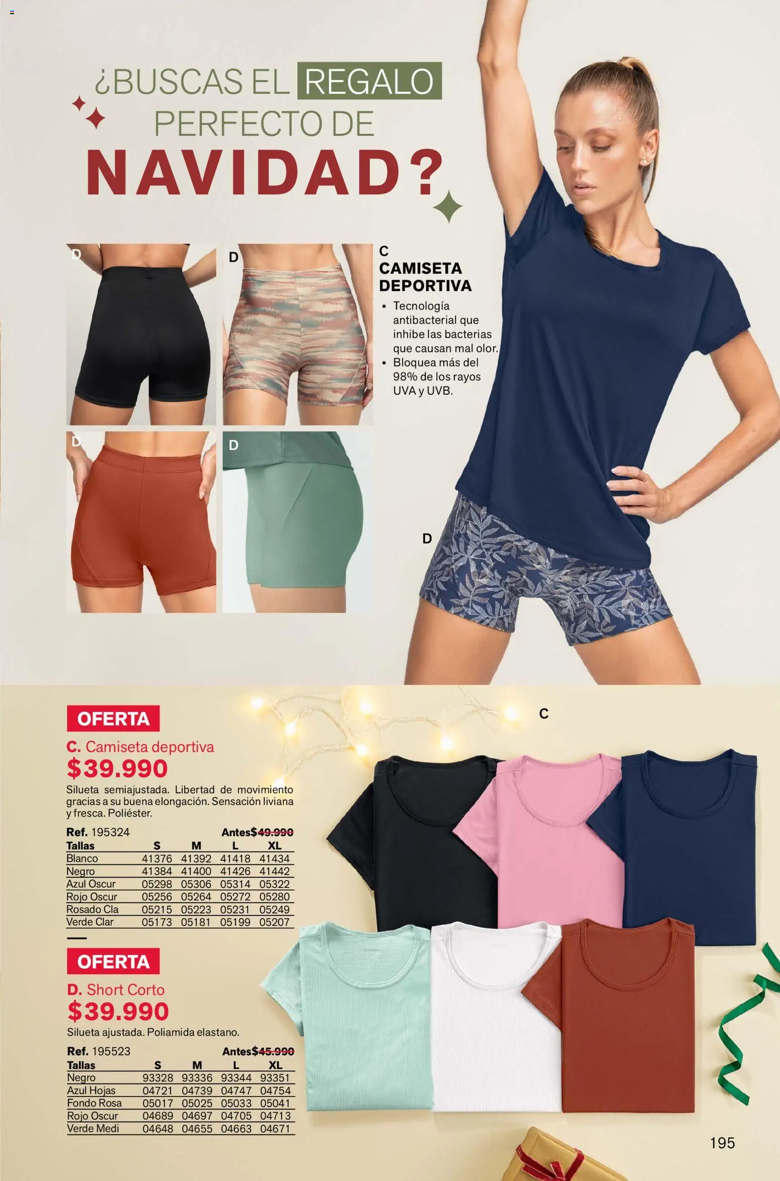 Leonisa revista - valida desde el 13.11.2025 | Página: 195 | Productos: Short, Camiseta, Uva