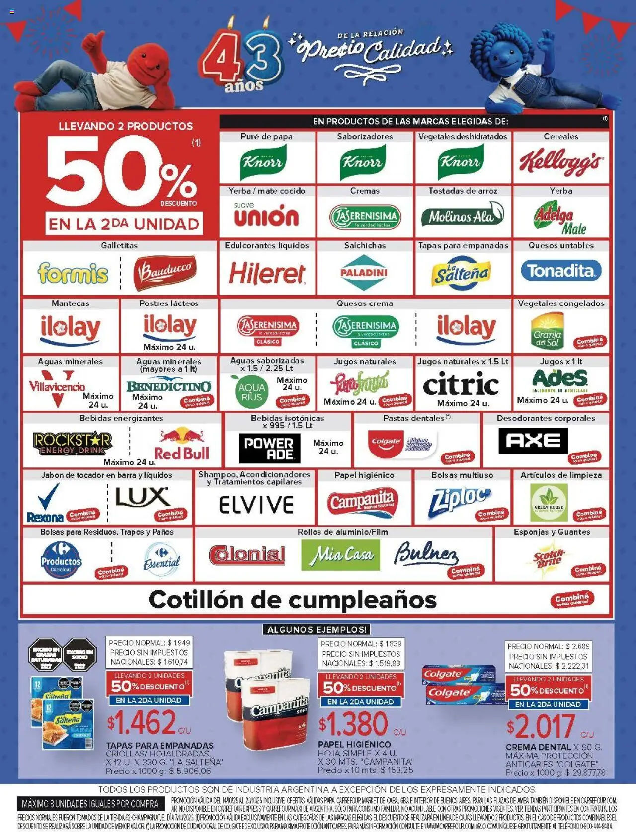 Carrefour ofertas │ válido desde el 14.10.2025 | Página: 41 | Productos: Papel higiénico, Jabón, Cereales, Crema